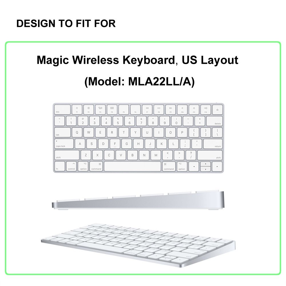 ProElife Ultra Thin Silicone Keyboard for Magic (MLA22LL/A), Rainbow