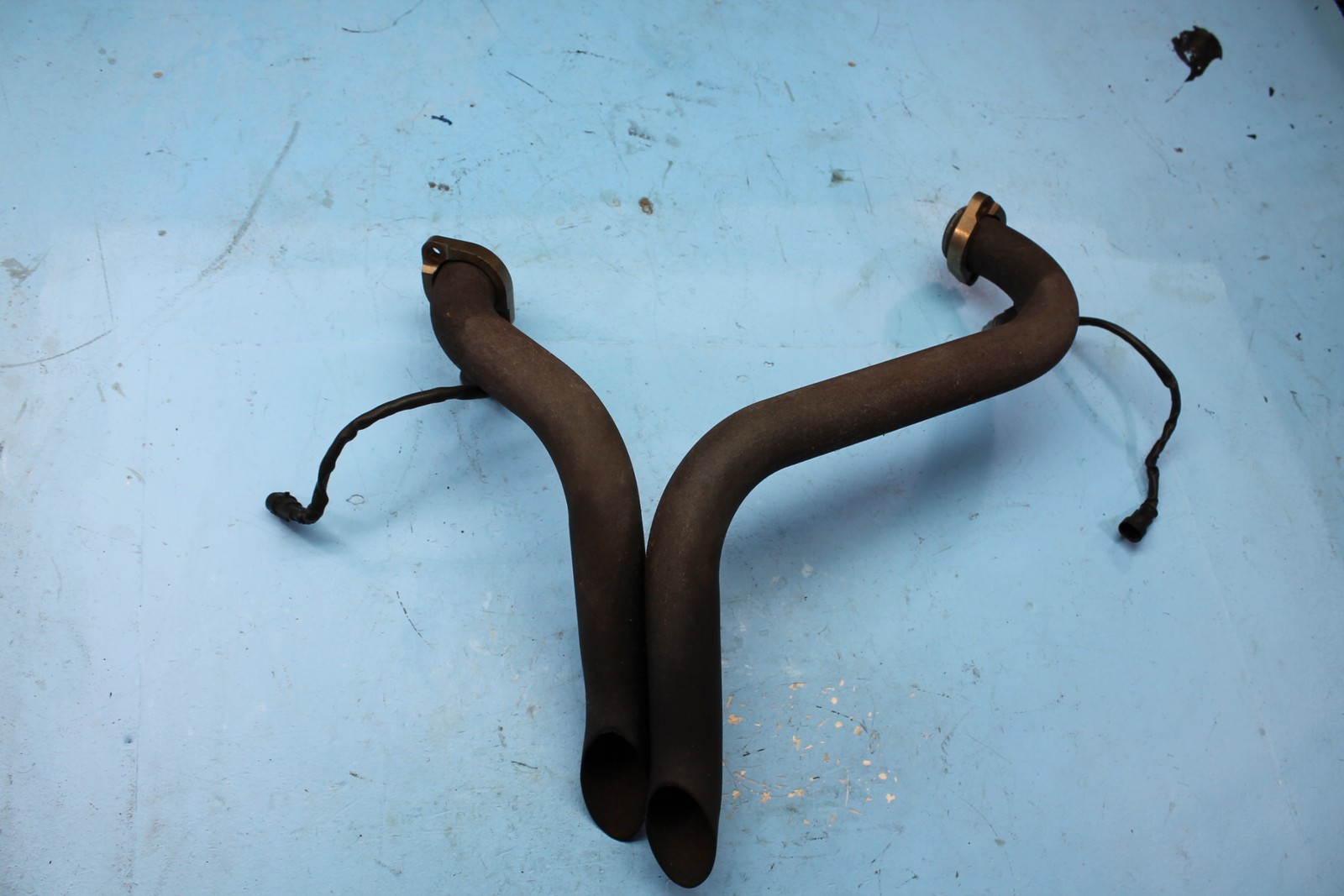 1467 09 HARLEY-DAVIDSON SOFTAIL FLSTF EXHAUST HEADER PIPE DOWN PIPES