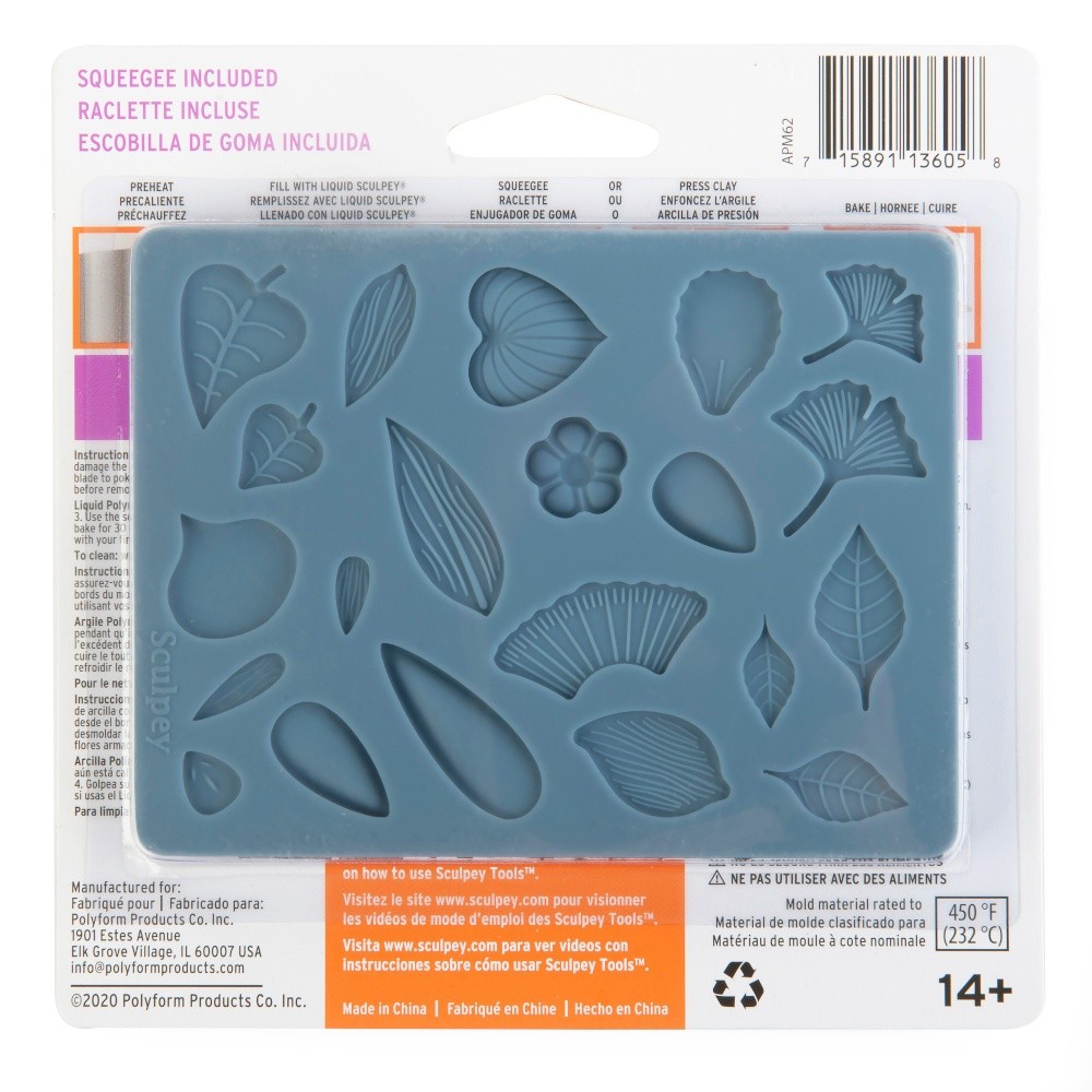 Sculpey Flexible Push Mold Flowers