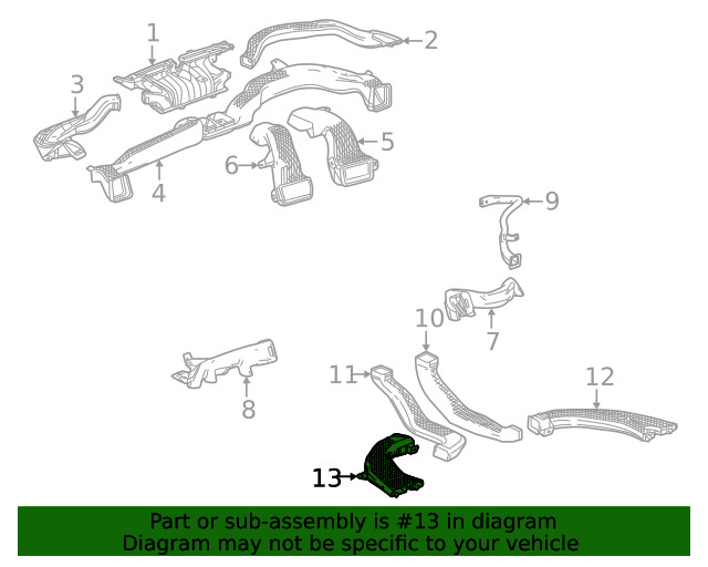 Genuine GM Upper Duct 26541978