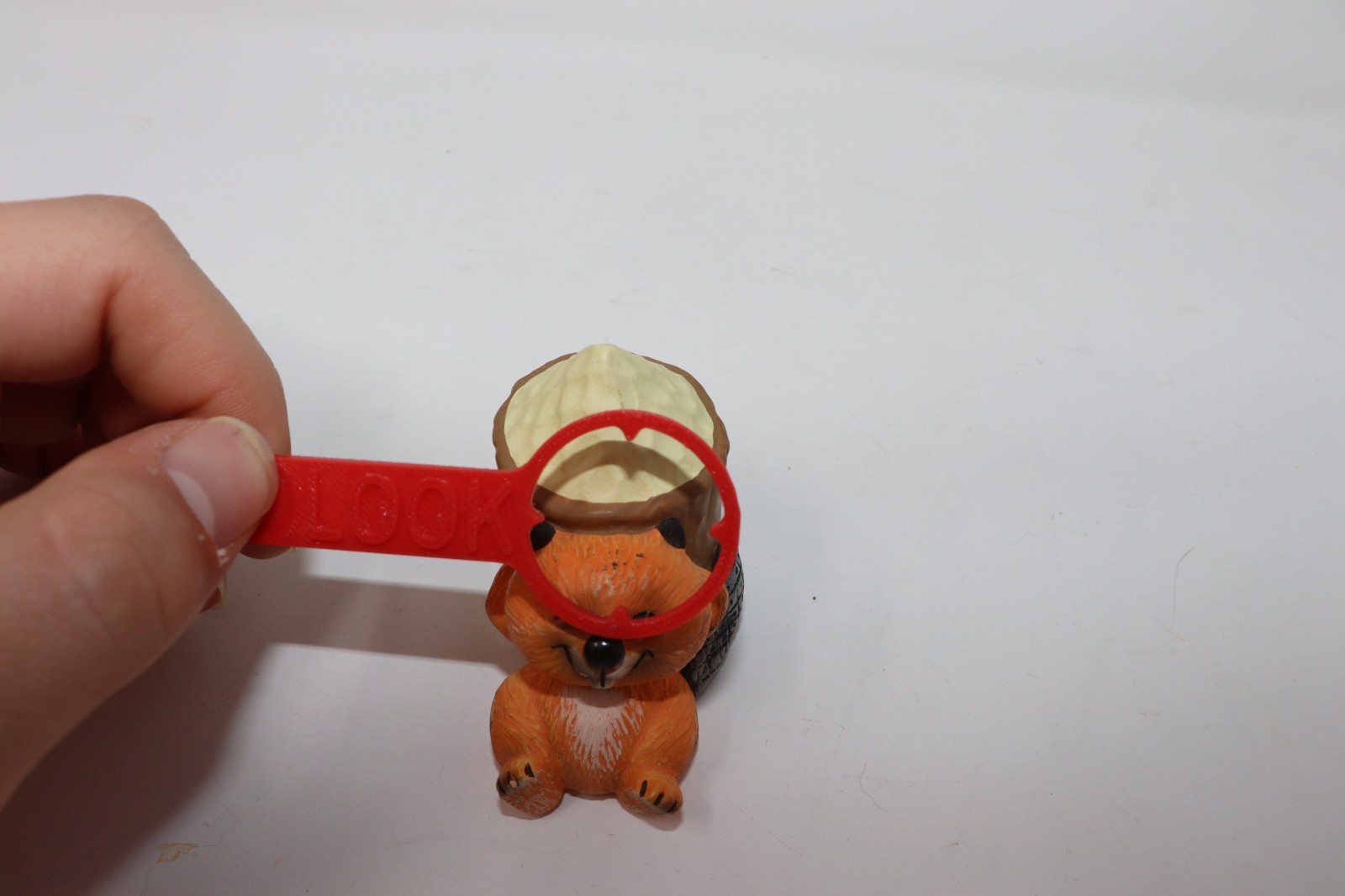 1982 Enesco Critter Sitters Orange Beaver Pencil Sharpener