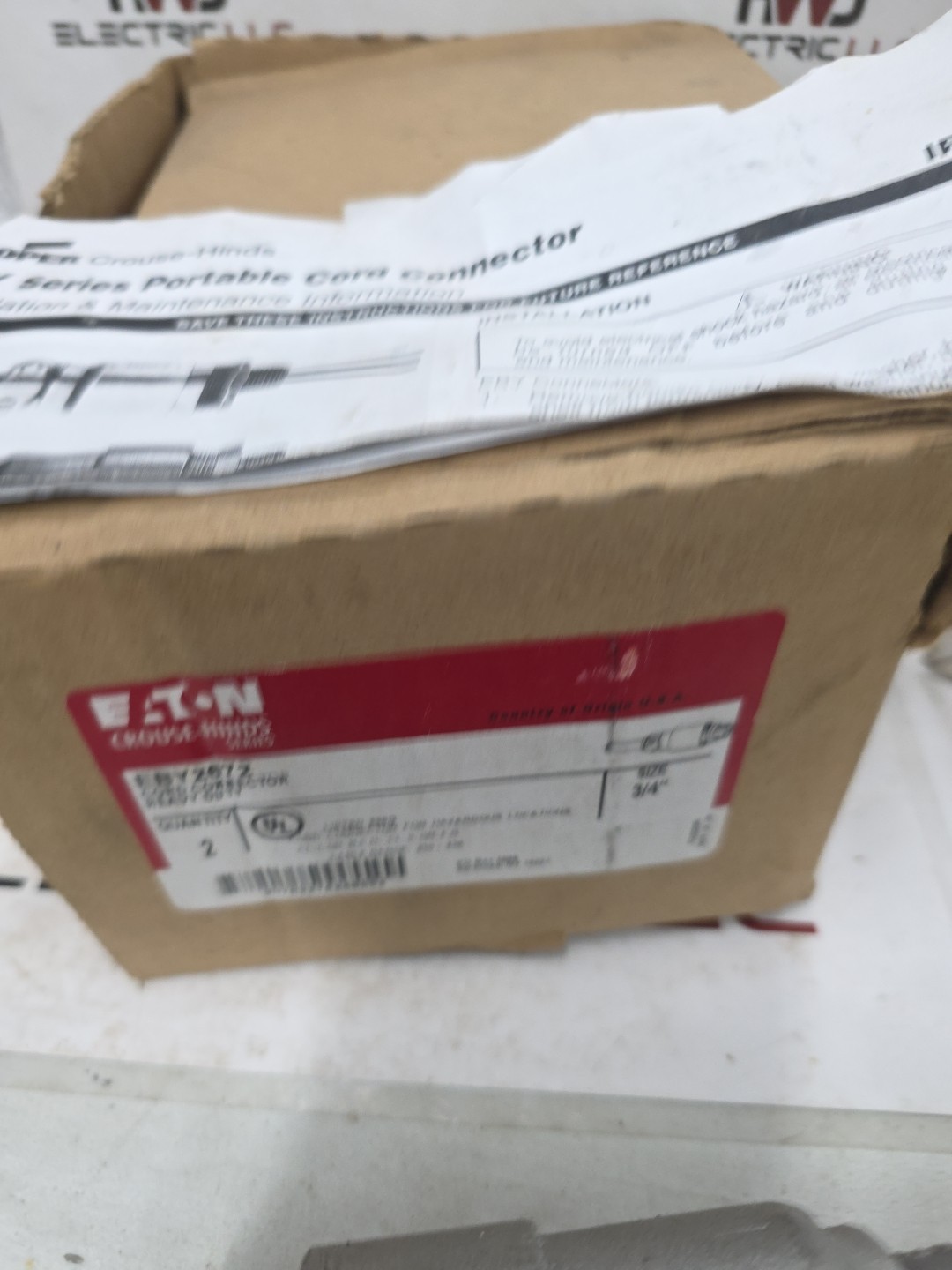 NEW CROUSE-HINDS EBY 2672 PORTABLE HAZARDOUS LOCATION CABLE CONNECTOR