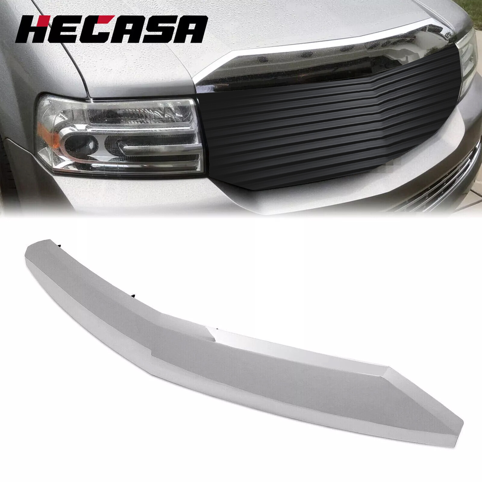 HECASA FOR 2007-2014 Lincoln Navigator Chrome Front Hood Bezel Molding Trim