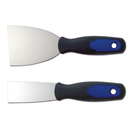 Westward 13A686 Putty Knife/Scraper Set, 1-1/2, 3" W, 2 Pc., Putty