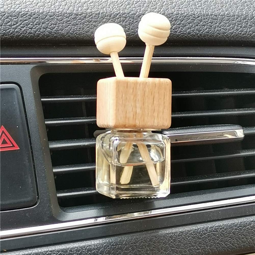 4 Packs Empty Essential Oil Diffuser Bottle Car 4 Count (Pack of 1), Clear