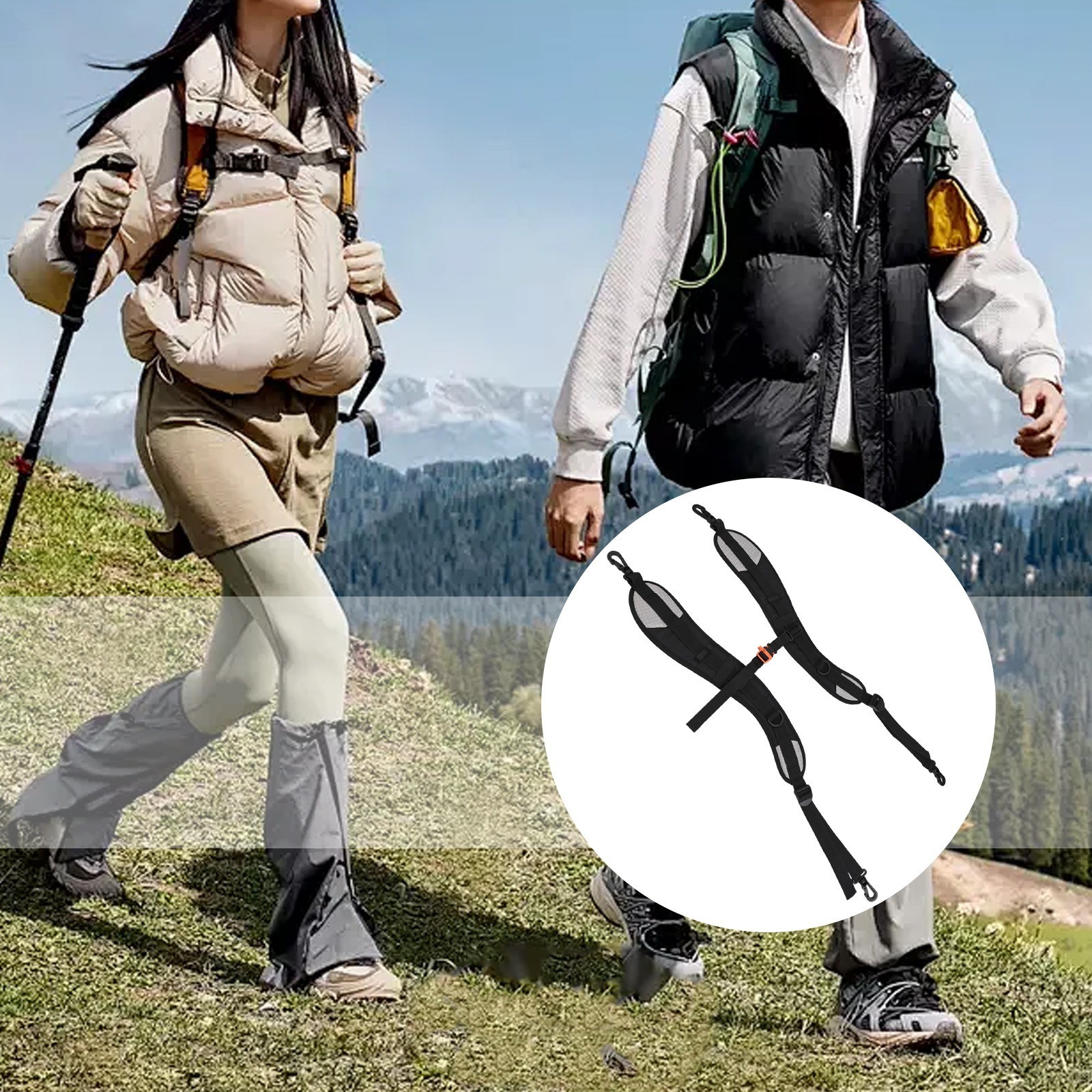 Padded Shoulder Straps for Backpacks Adjustable for Personalized Comfort