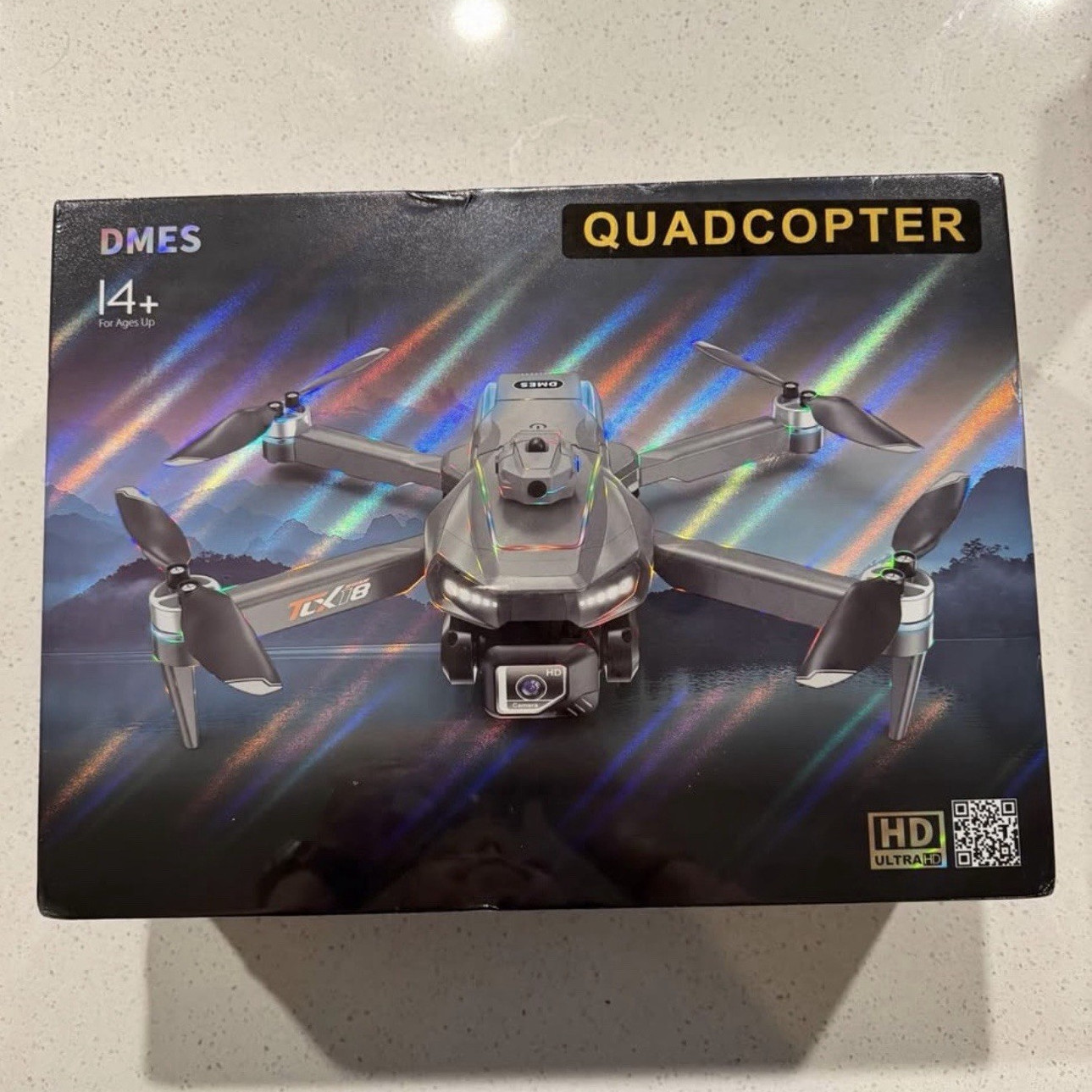 DMES TLX18 Quadcopter Drone HD Camera Foldable LED Light Optical Flow