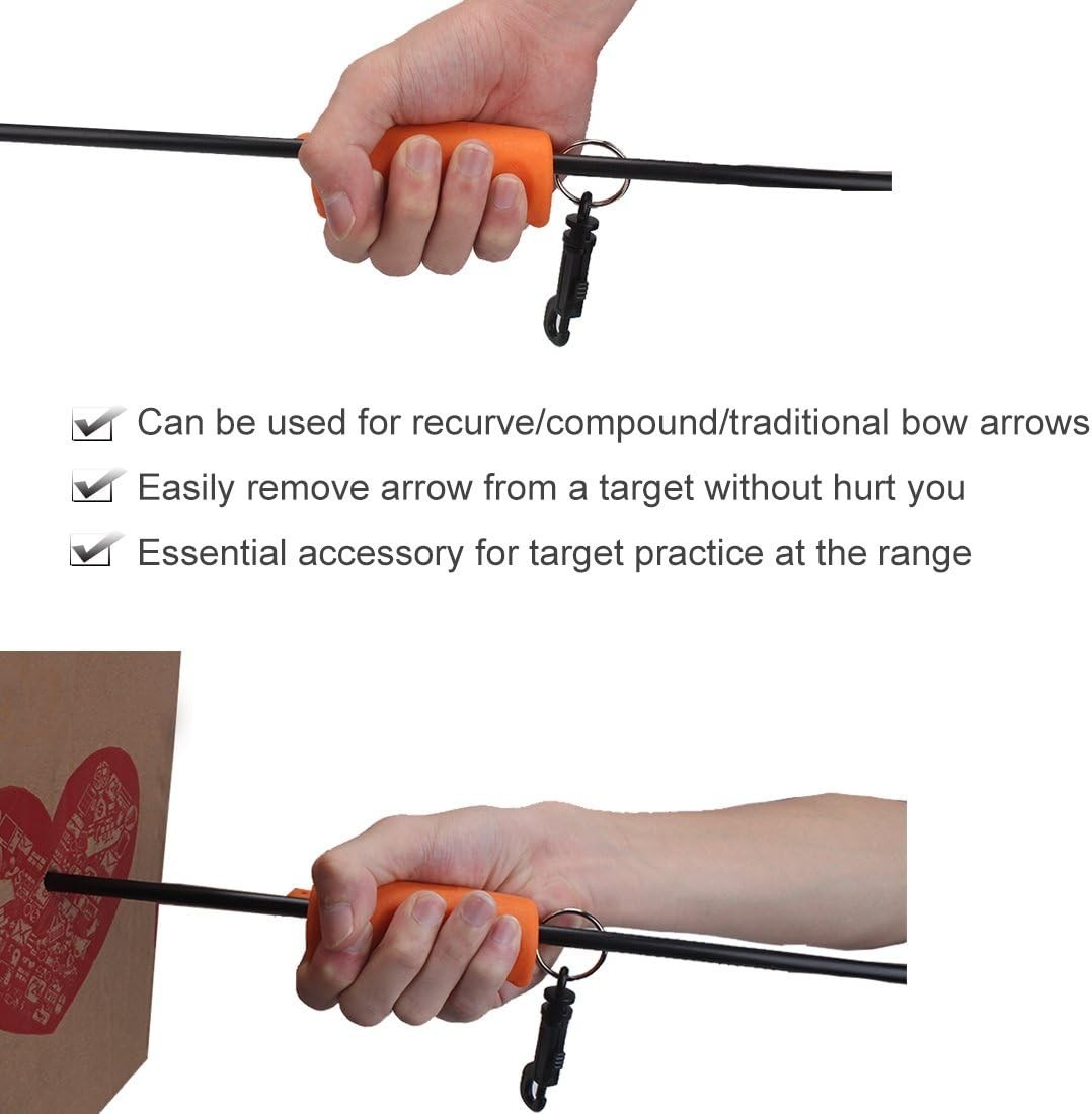 Compact Arrow Puller with Soft Handle - Ideal for Convenient Target Shooting