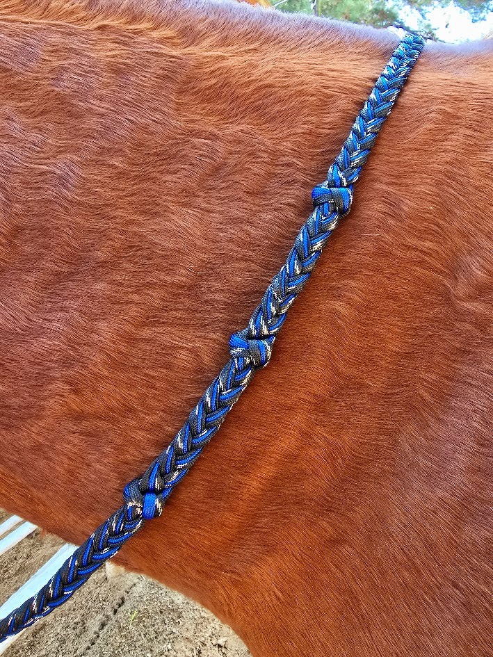 Martha Josey Metallic Knotted Barrel Reins