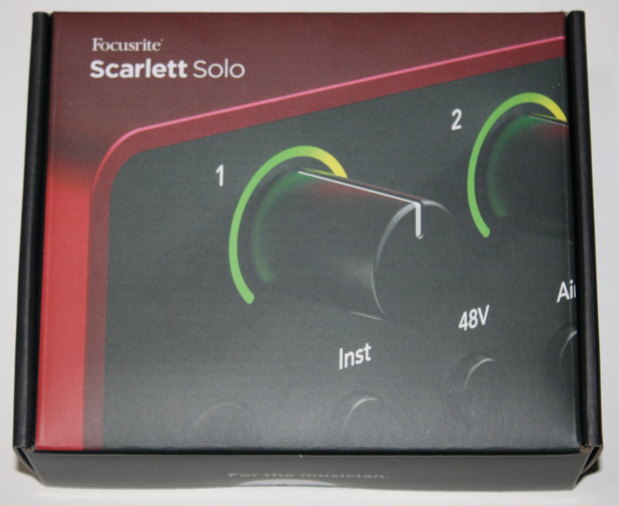 Focusrite Scarlett Solo 4th Gen USB-C Audio Interface for Recording Red NEW