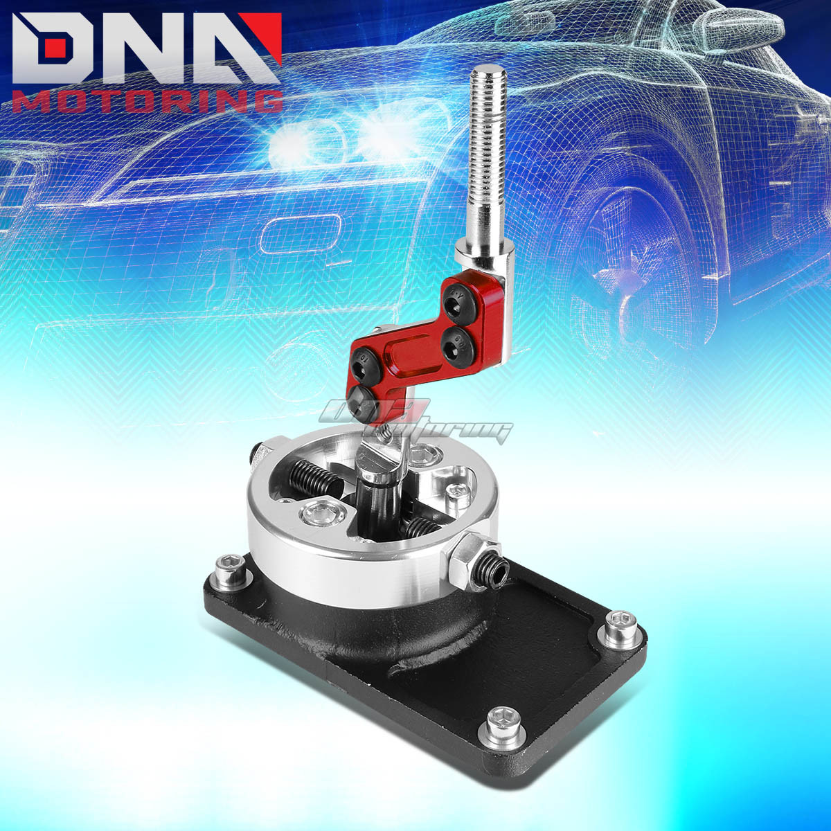 ALUMINUM MANUAL RACING SHORT THROW QUICK SHIFTER RED FOR 83-04 FORD MUSTANG W/OD