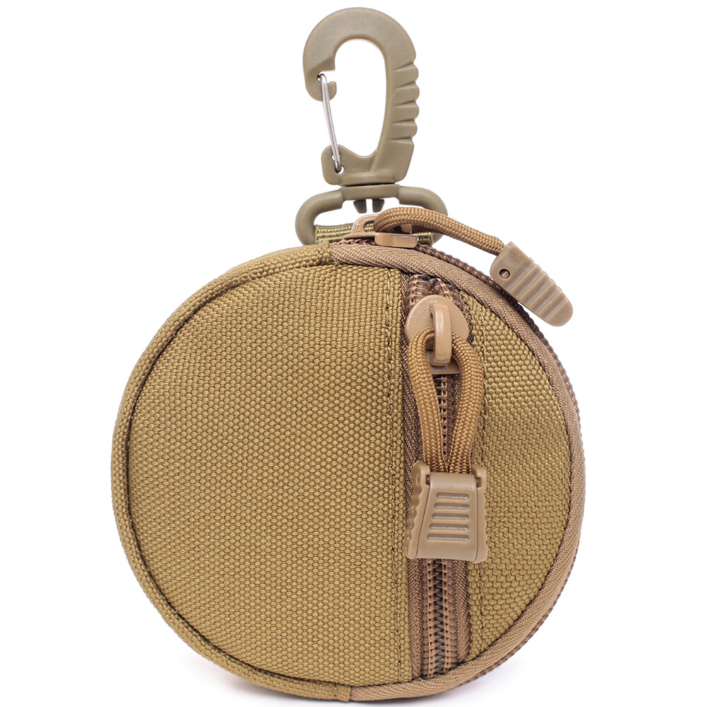 Tactical Small Molle Pouch Utility EDC Sports Round Coin Purse Earphone Key Bag