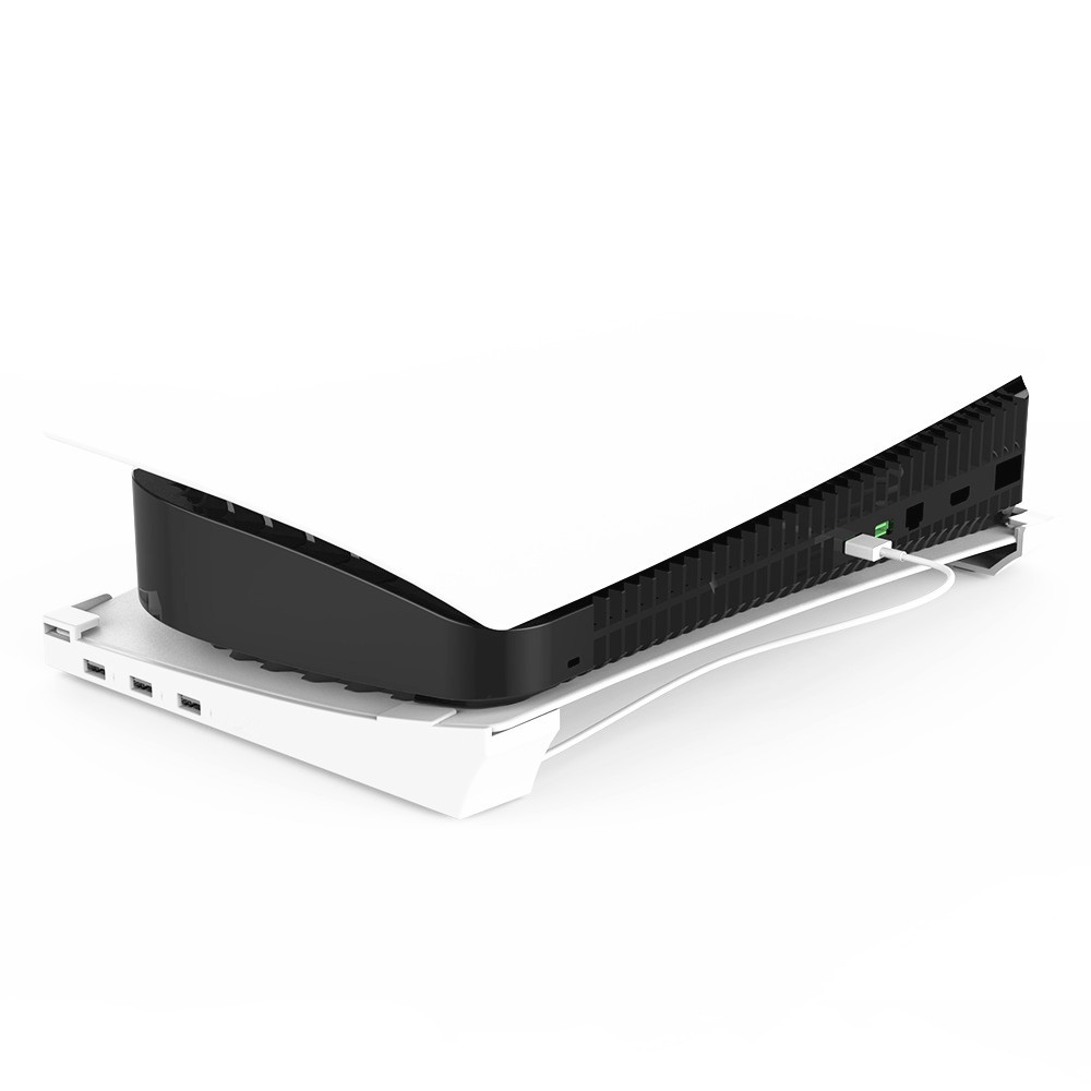 For PS5 Console Version Wall Mount Holder Game Host Storage Bracket 4 USB Port d