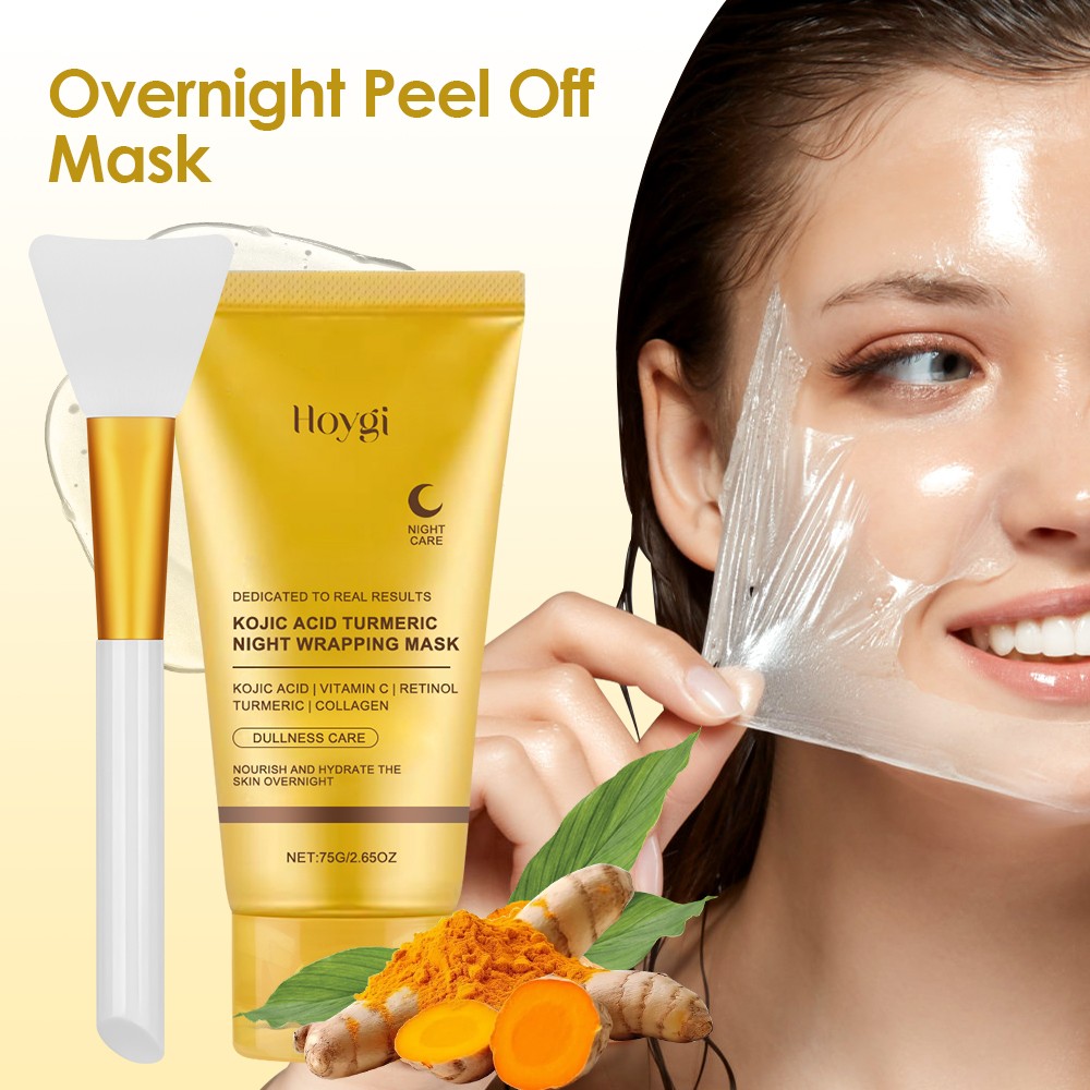 US Kojic Acid Turmeric Overnight Wrapping Peel Off Mask Nourish Hydrolyz Collage