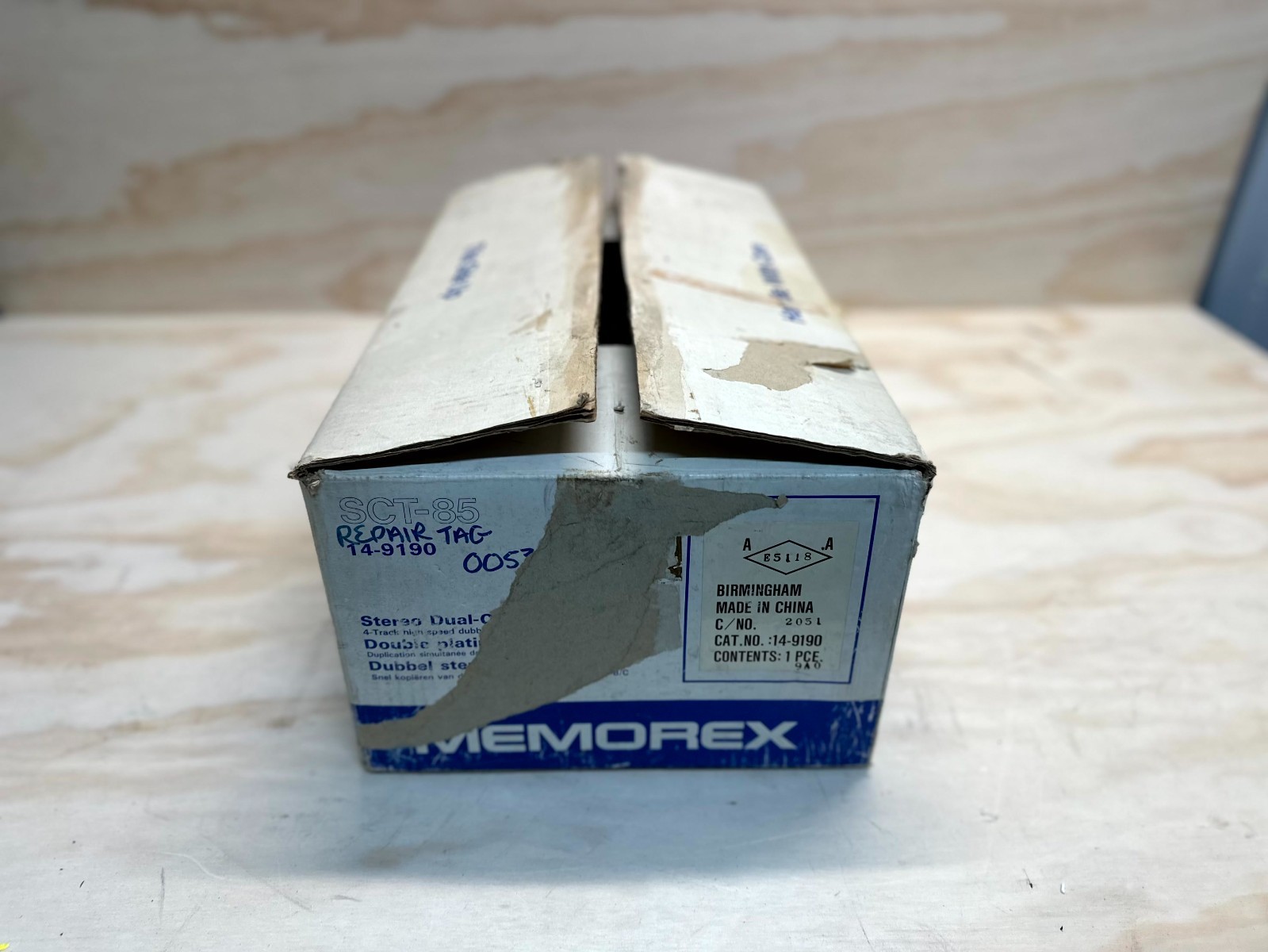 Boxed Memorex SCT-85 Cassette Deck High Speed Dubbing Dolby B-C NR Auto Stop