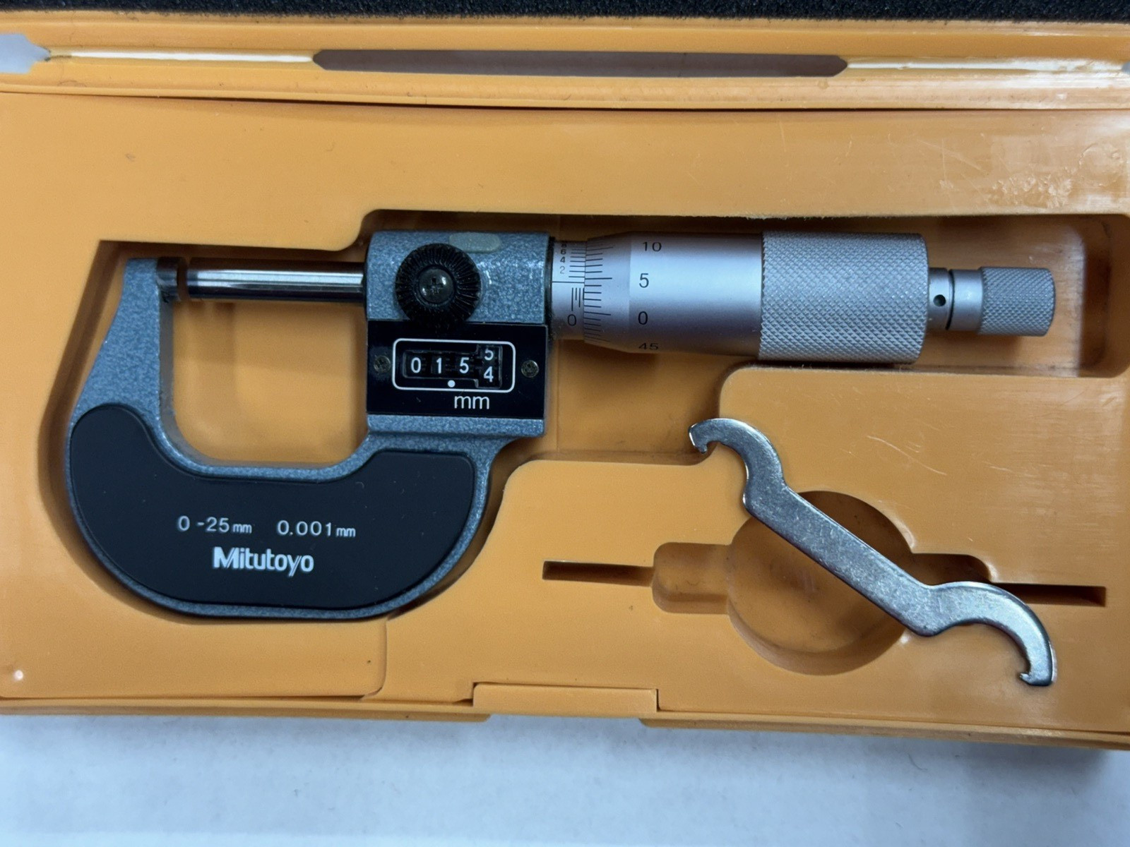 MITUTOYO 193-111 Digital Outside Micrometer 0-25mm w/ 0.001mm Grad. Japan VGC