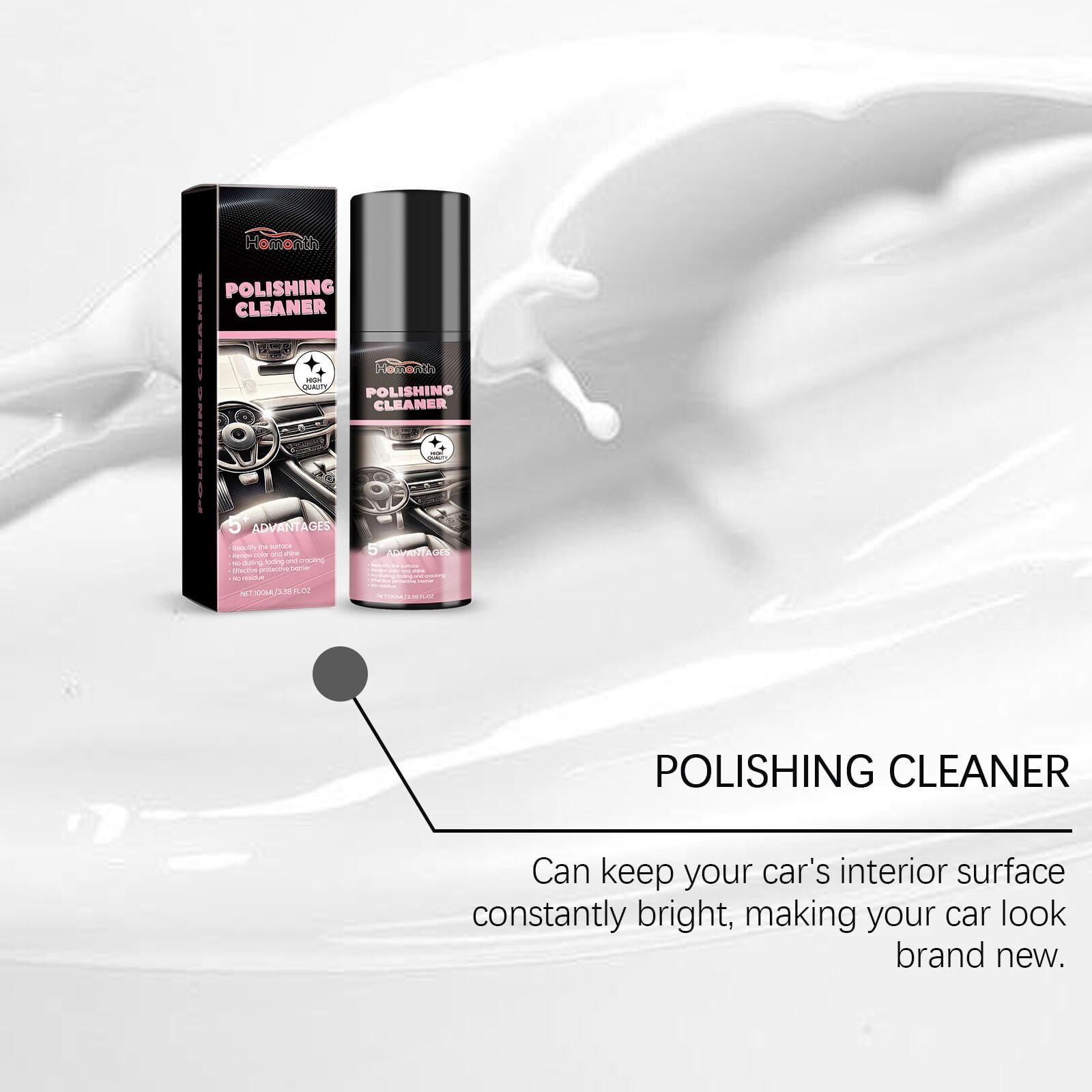 Auto Interior Spa 100ml Polish Cleaner Revitalizes Console Panels Keeps Glossy