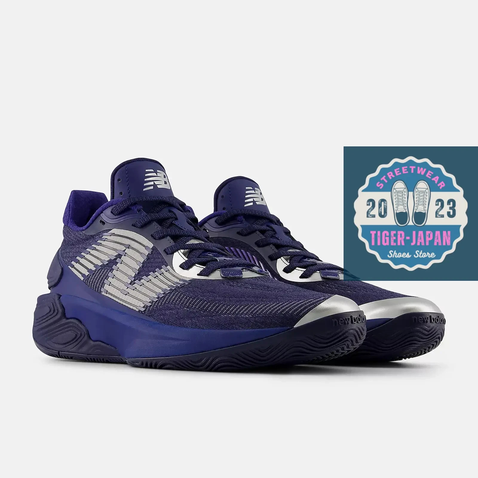 New Balance TWO WXY V5 BB2WYNV5 Team Navy Silver Men Basketball Width 2E Shoes