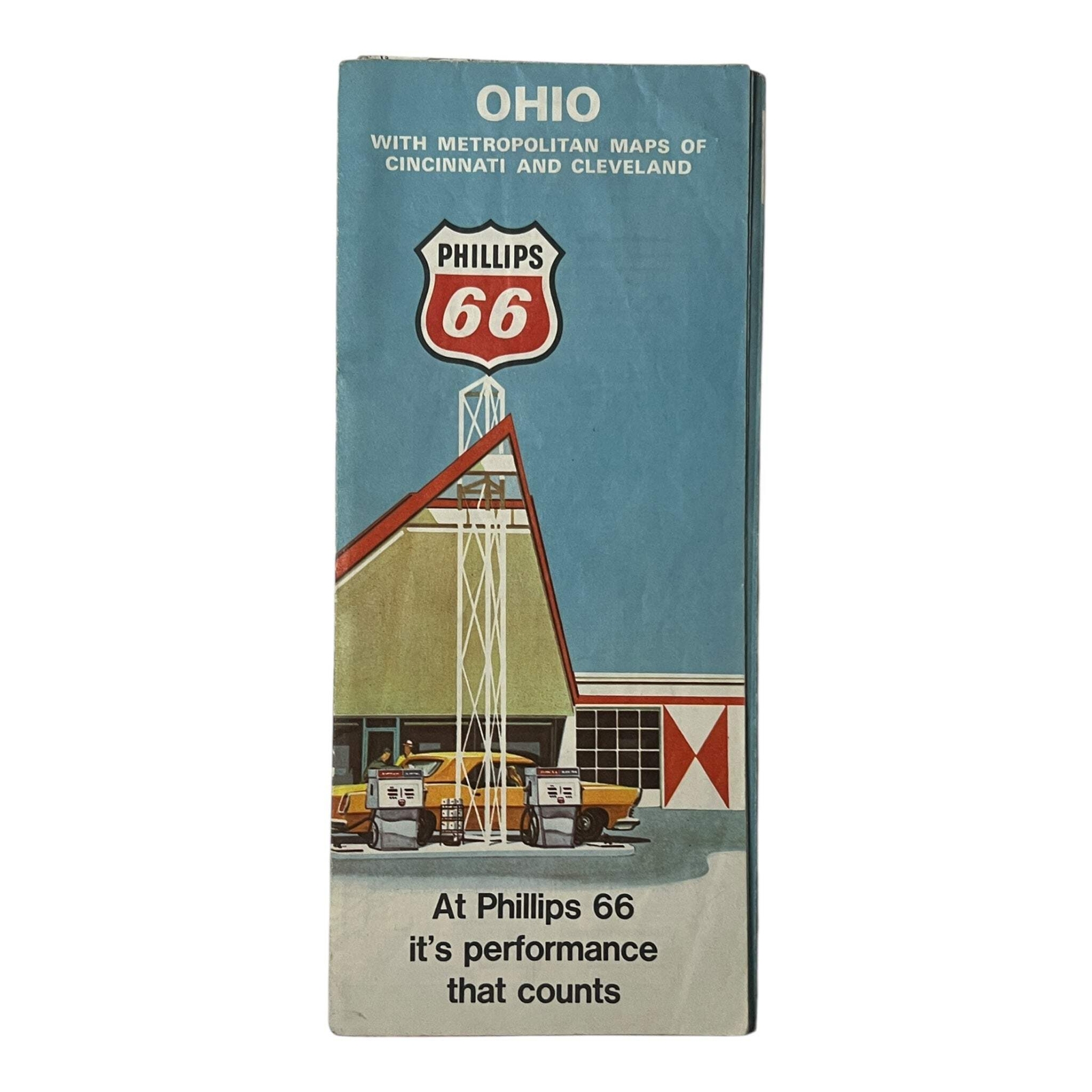 Map - Phillips 66 Ohio with metropolitan maps of Cincinnati and Cleveland
