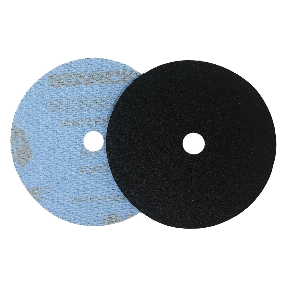 4 Inch 320 Grit Silicon Carbide Sanding Disc, Hook and Loop Backed – 10 Pack