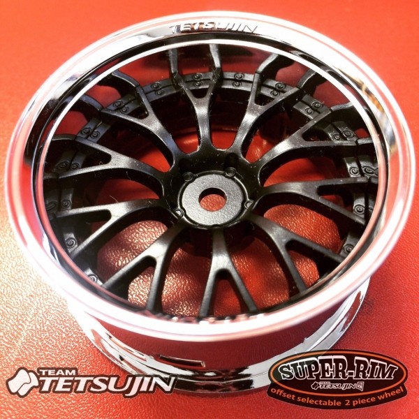 Tetsujin DAISY Wheels INSERTS Disk Adjustable Offset - SILVER - 4 pcs