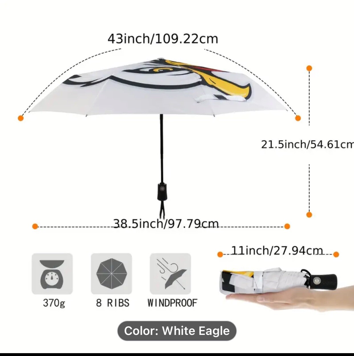 Windproof Travel Umbrella Compact Light Automatic Strong and Portable 3 Styles