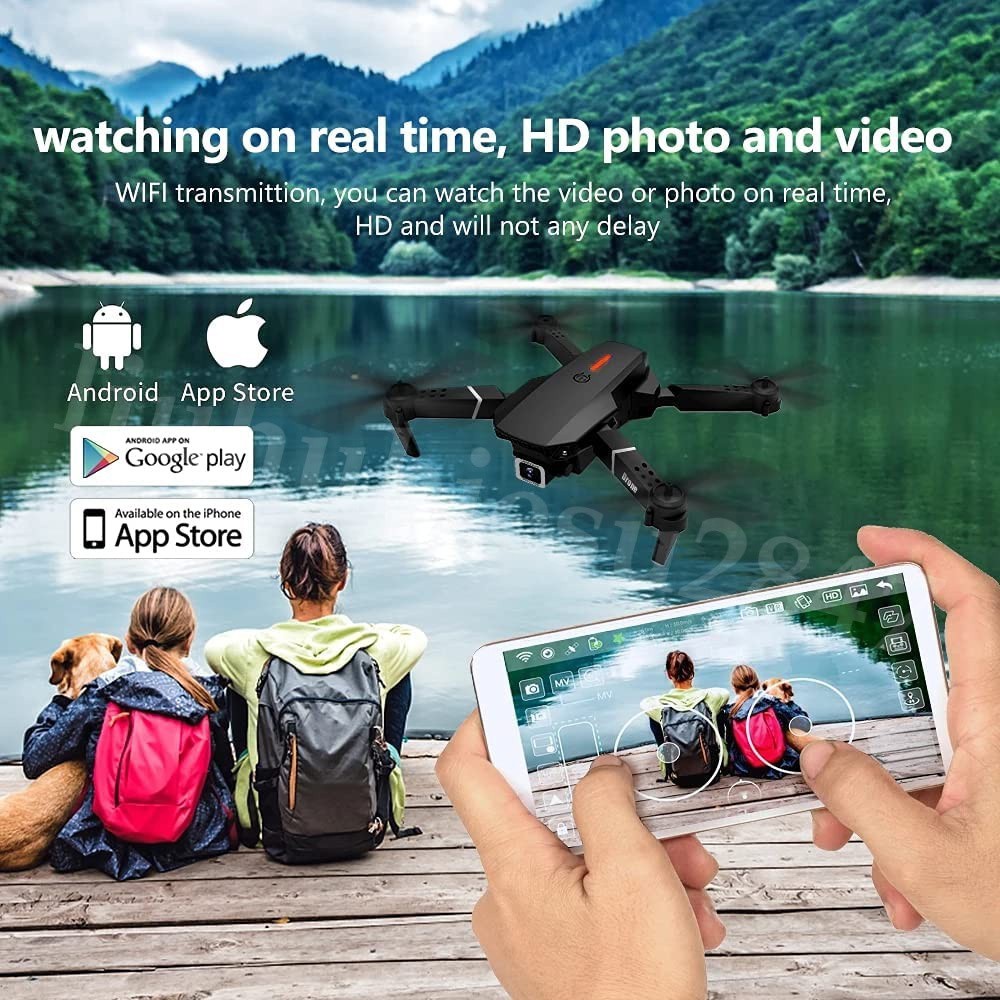 E88 Foldable Drone With Dual Camera FPV WIFI RC Quadcopter MZ