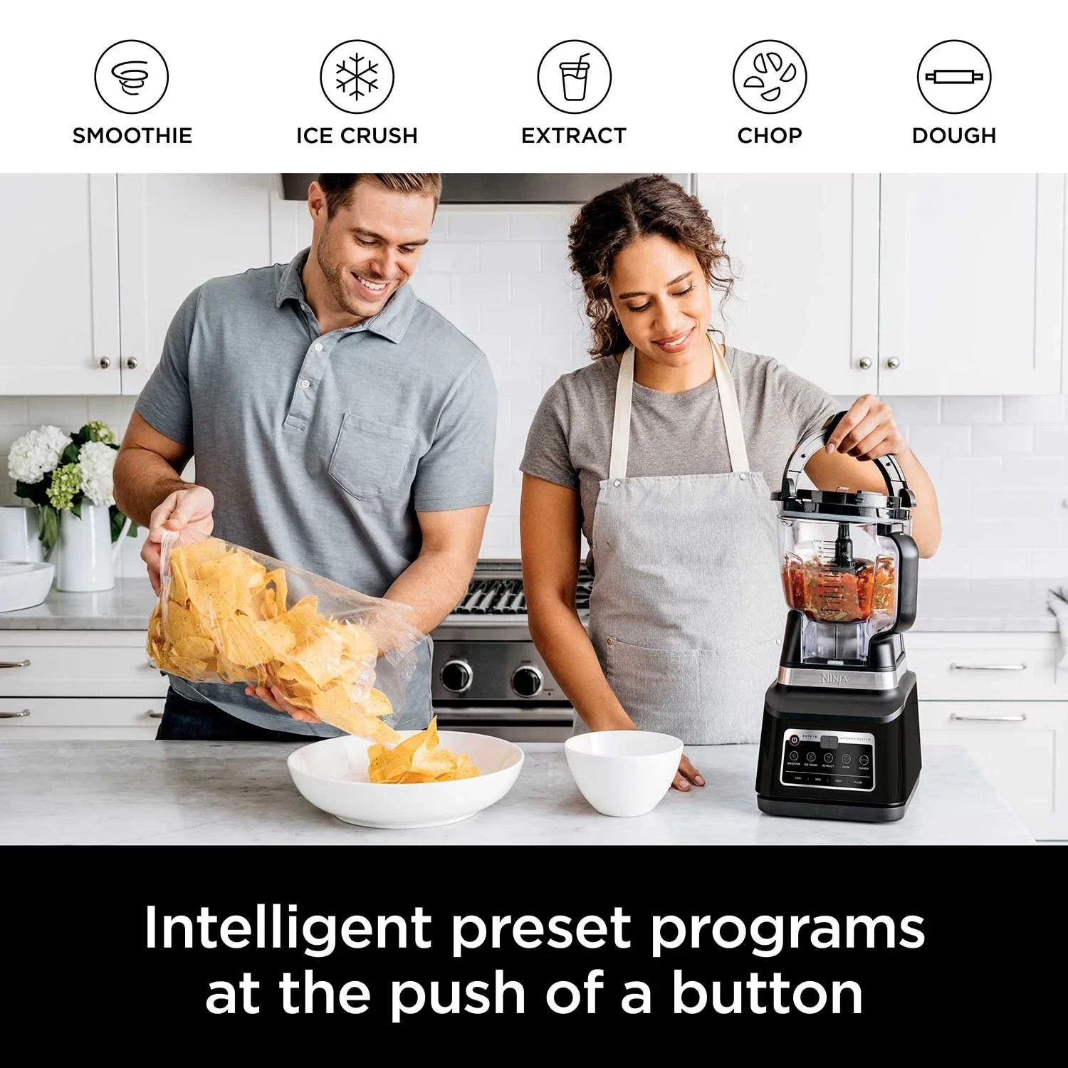 Ninja Professional Plus Kitchen System Blender and 8-Cup Food Processor with iQ
