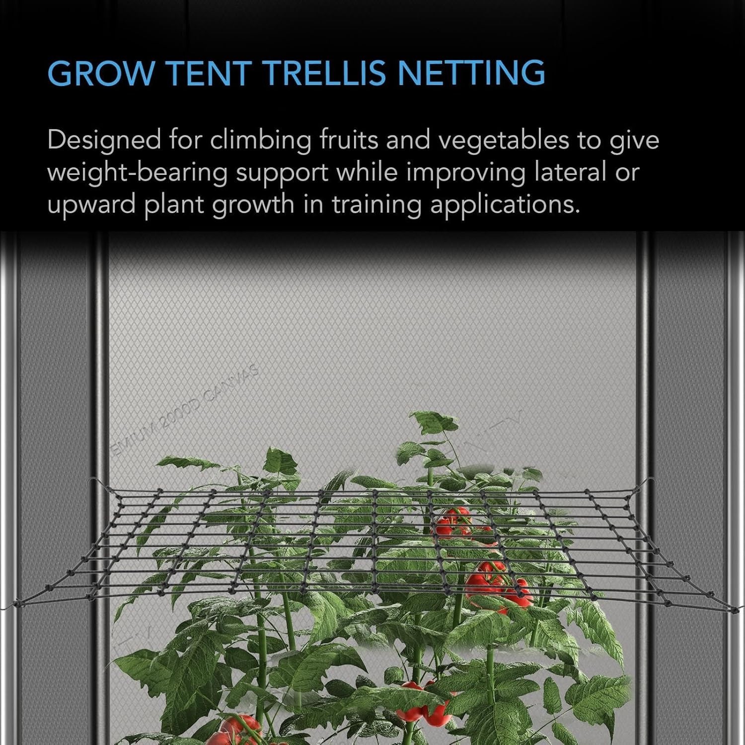 Flexible Hydroponics Support Net for Gardening