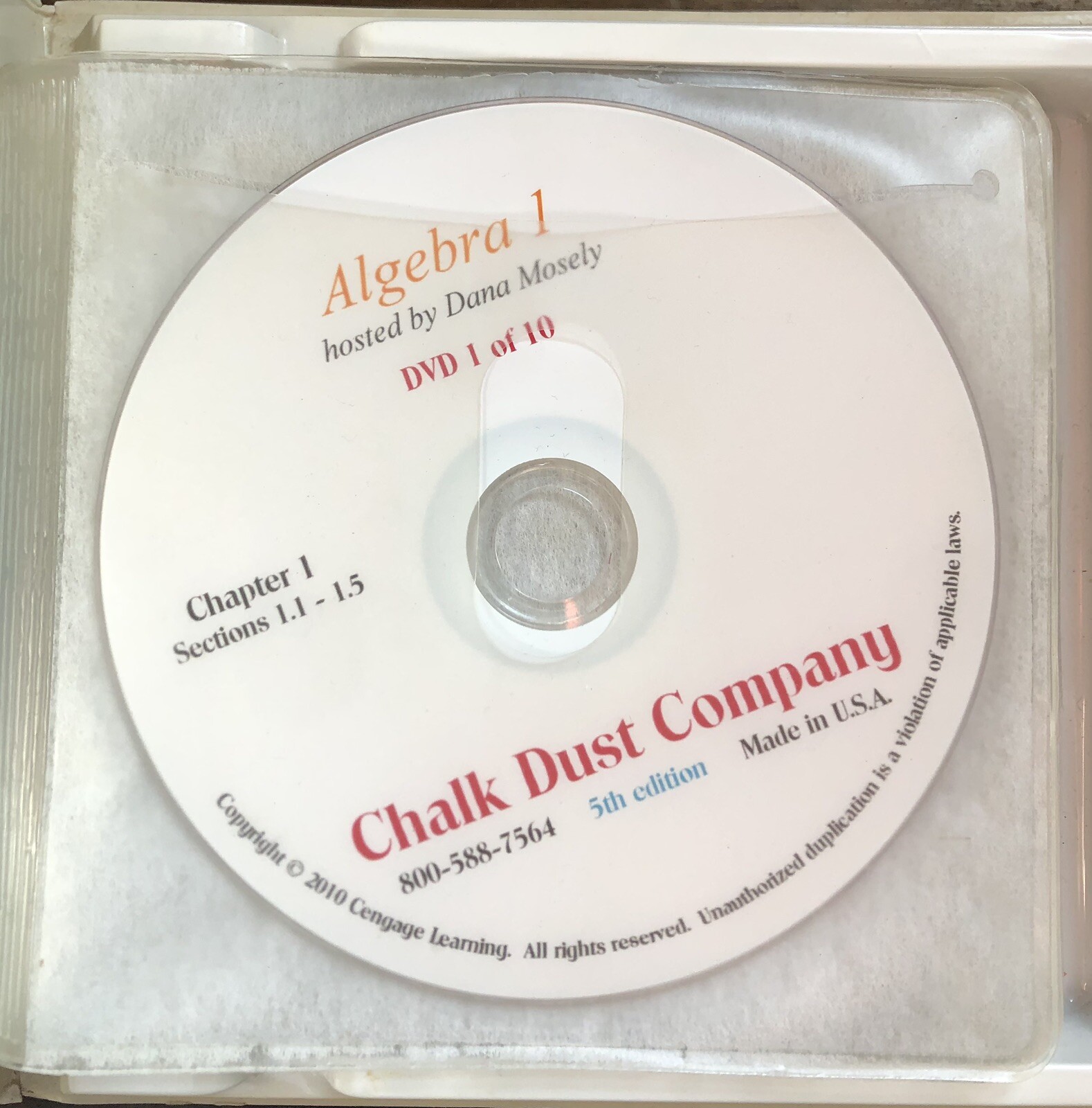 Chalk Dust Company Algebra 1 DVD Series