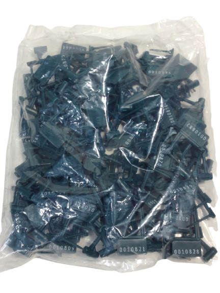 Spring-Lok Numbered Padlock Seal Drug lock Green - 100ct/box