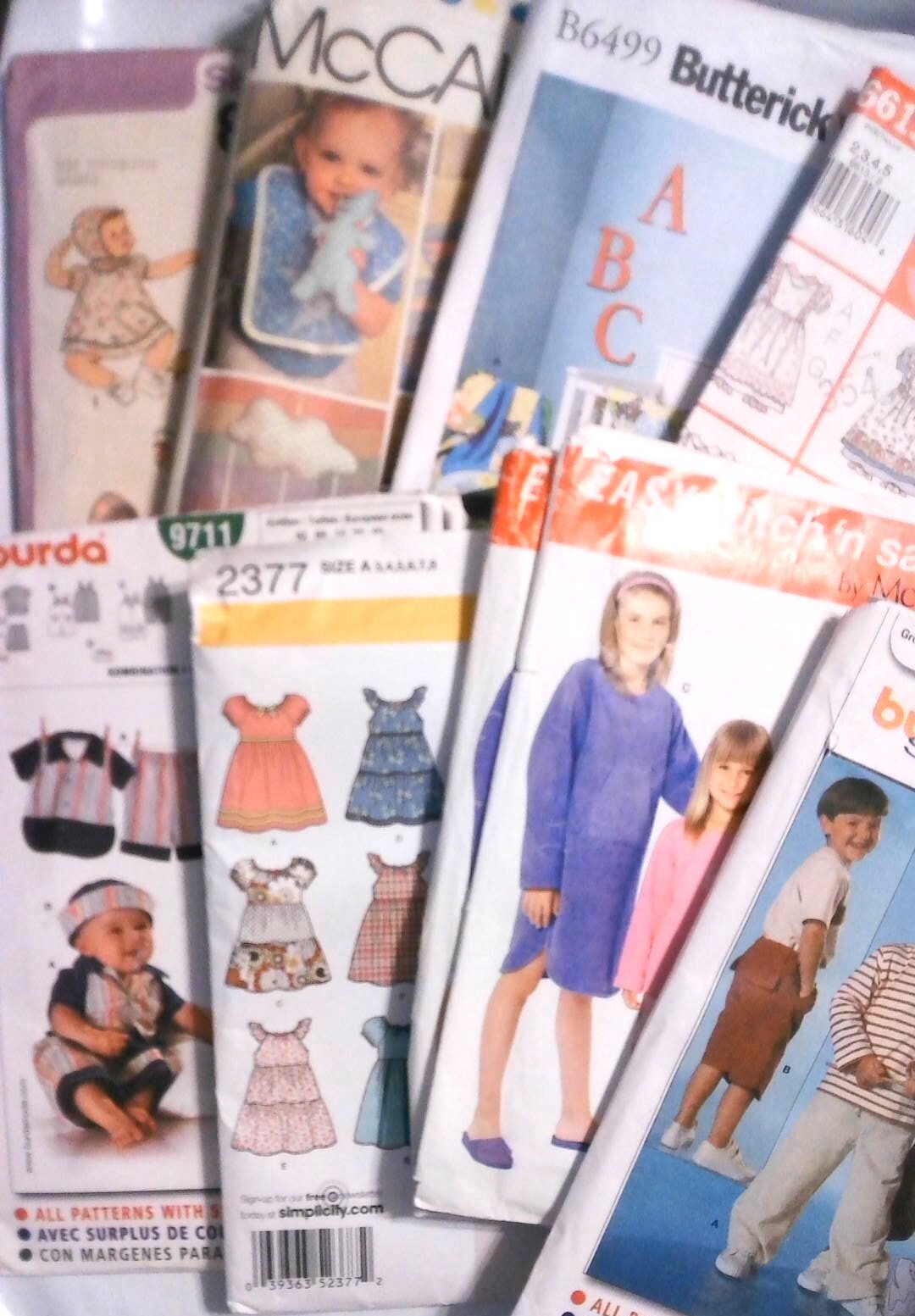 Sewing PATTERNS baby toddler child YOU CHOOSE Burda Simplicity Mccalls Butterick