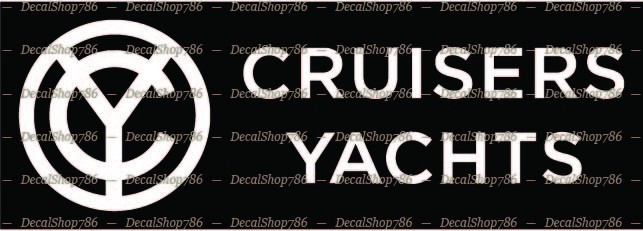 Cruisers Yachts -Outdoor Sports- Car/SUV/Truck Vinyl Die-Cut Peel N' Stick Decal