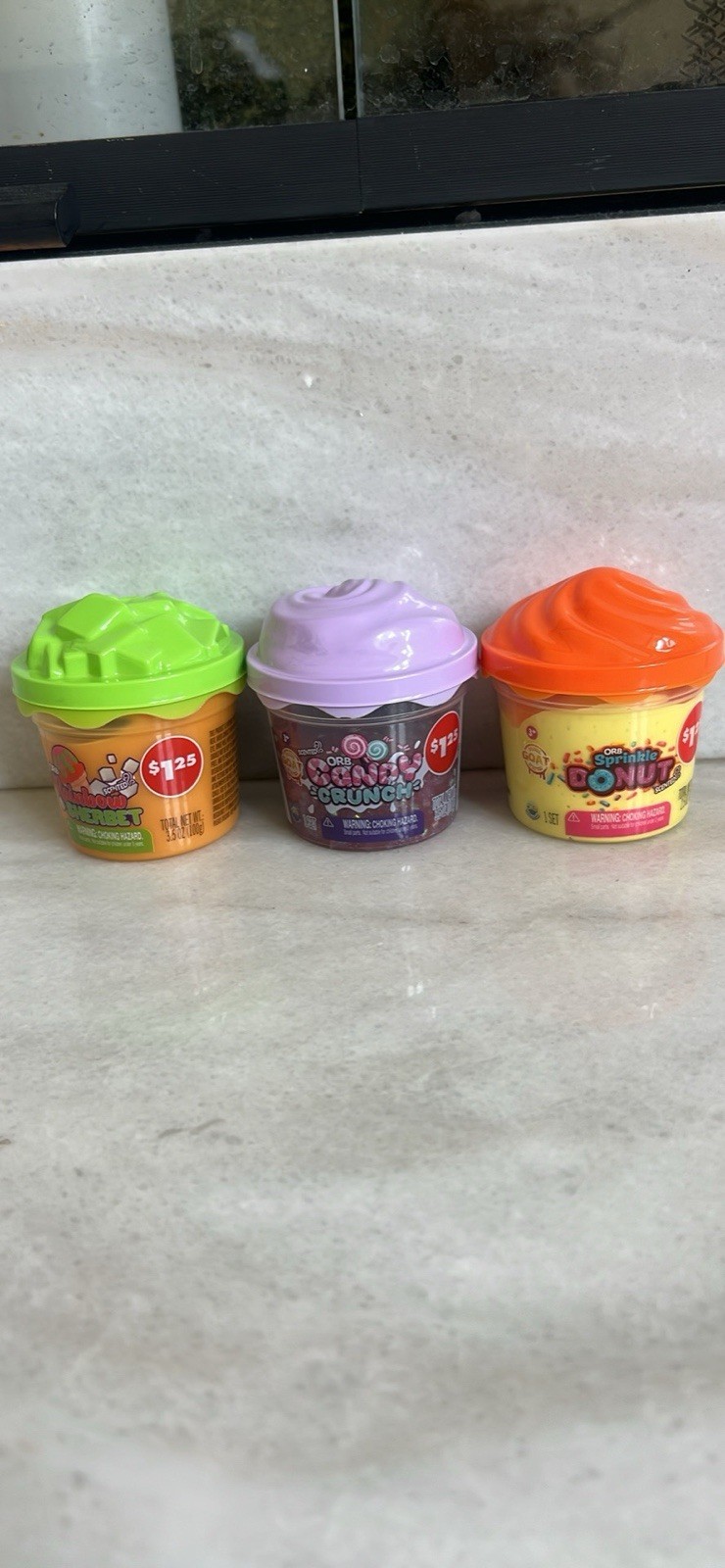 ORB Slimy Scented Slime Set of3. Includes sensory add ins.