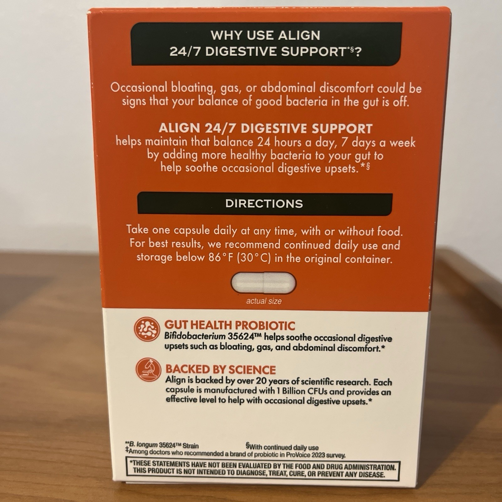 Align Probiotic Digestive Support Probiotic Supplement, 56 Capsules, Exp 10/2027
