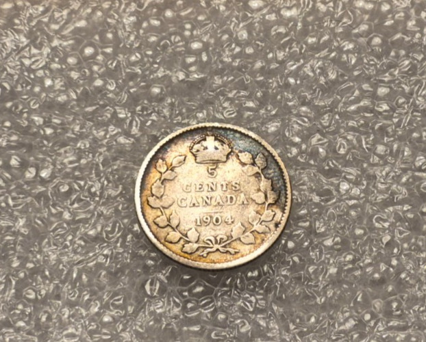 1904 Canadian Silver Nickel Coin