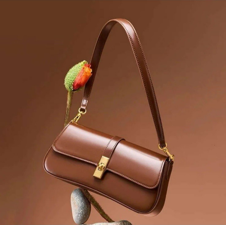 High Quality Genuine Leather Cowhide Women Handbag Shoulder Messenger Bag