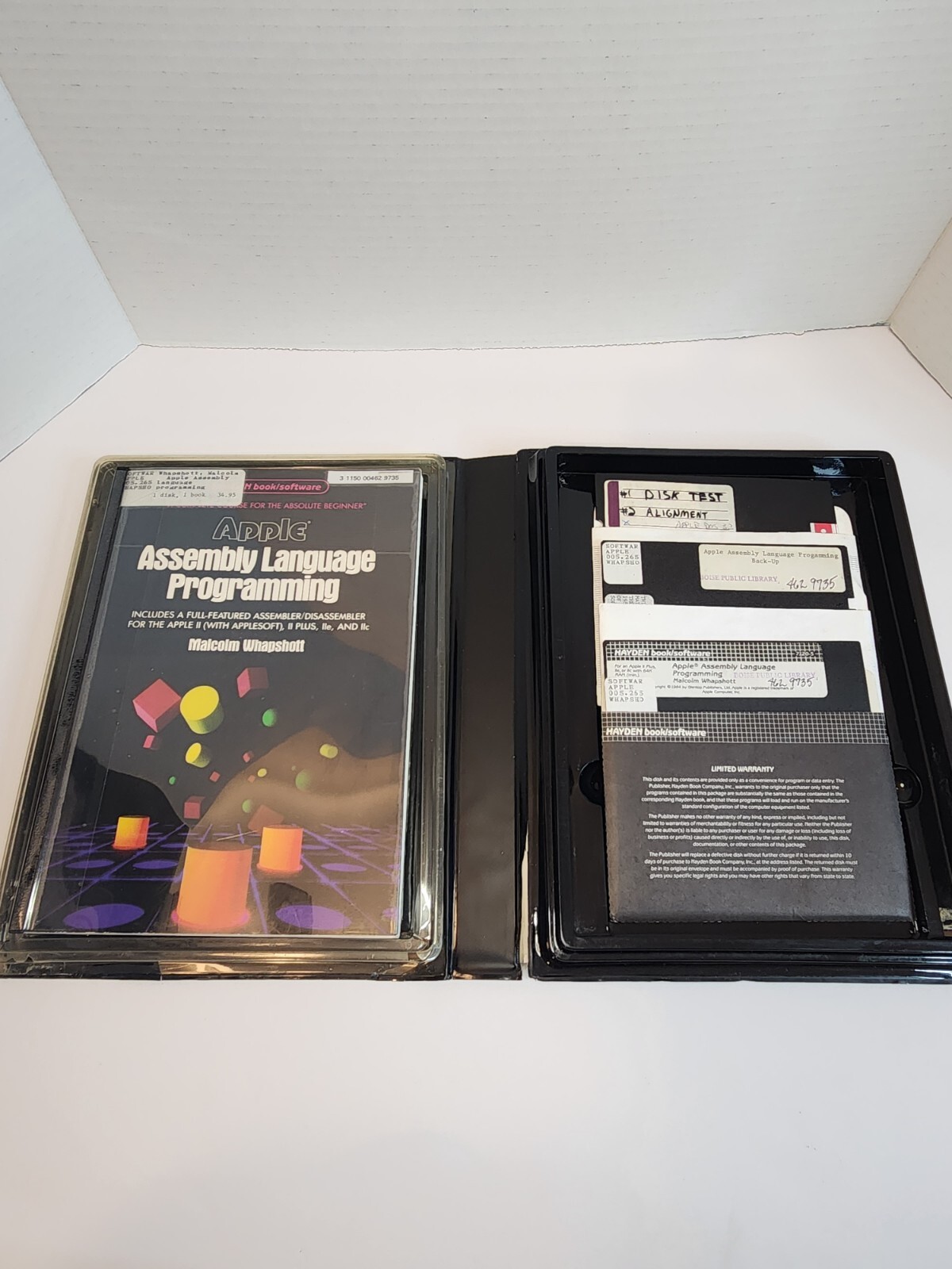 Apple Vintage 1984-Assembly Language Programming-Malcom Whapshott-W/Case & Disc