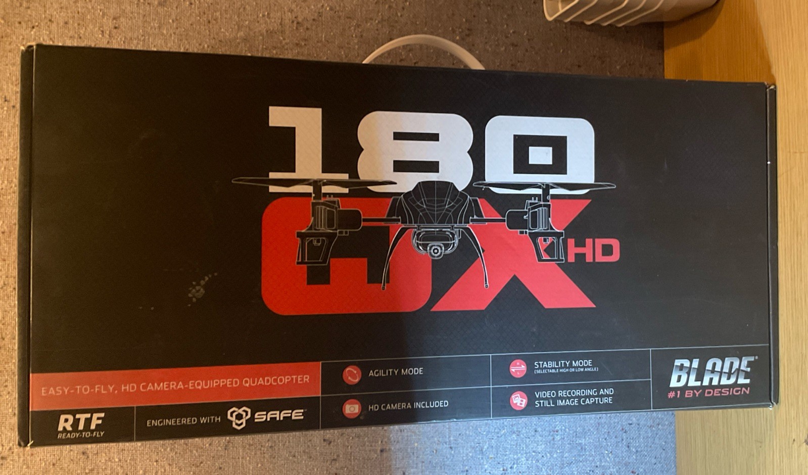 Blade 180 QX HD Quadcopter Drone RTF HD Camera For Parts Or Repair Untested