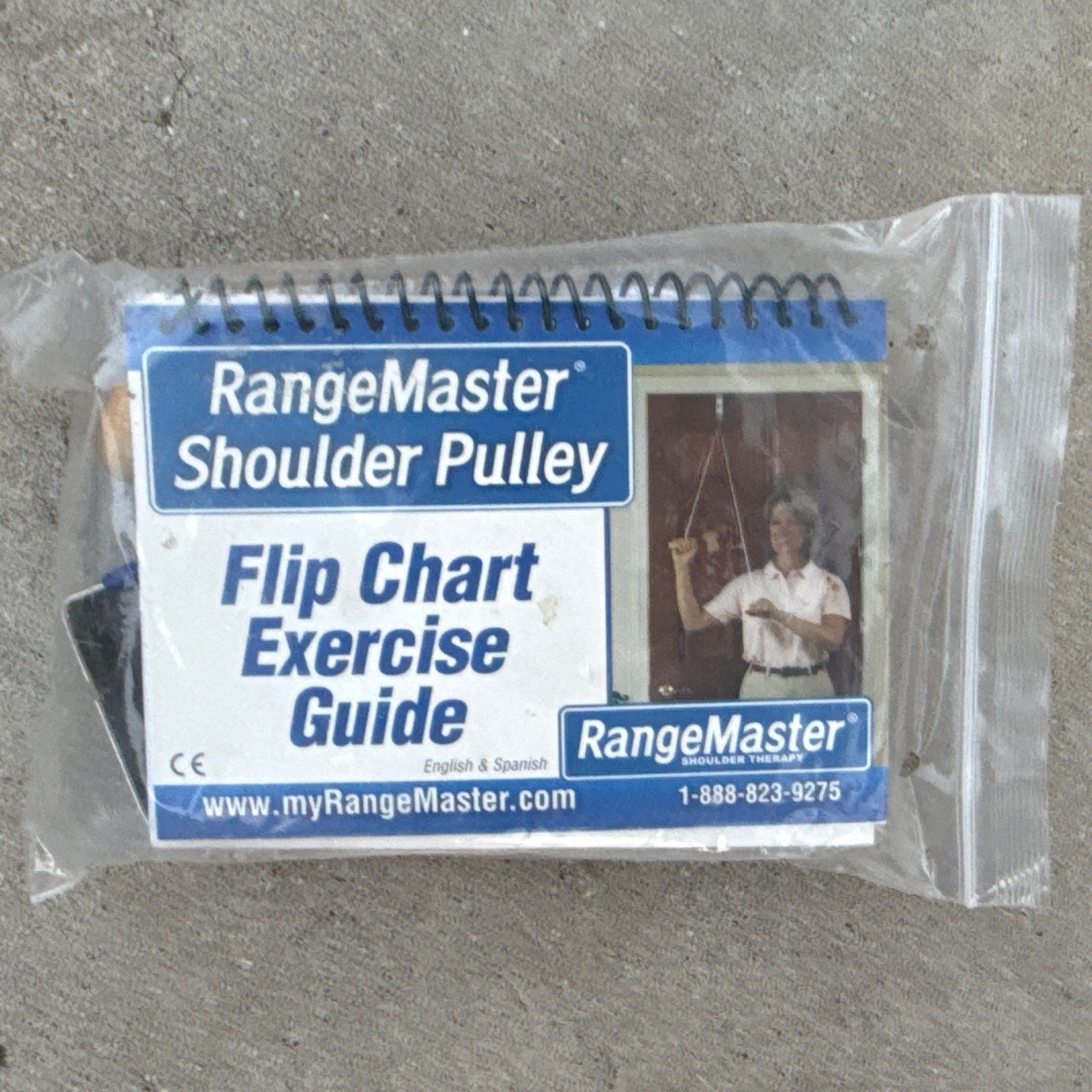 Vintage RangeMaster Shoulder Pulley Exercise Guide Kit White/Blue CE Marking