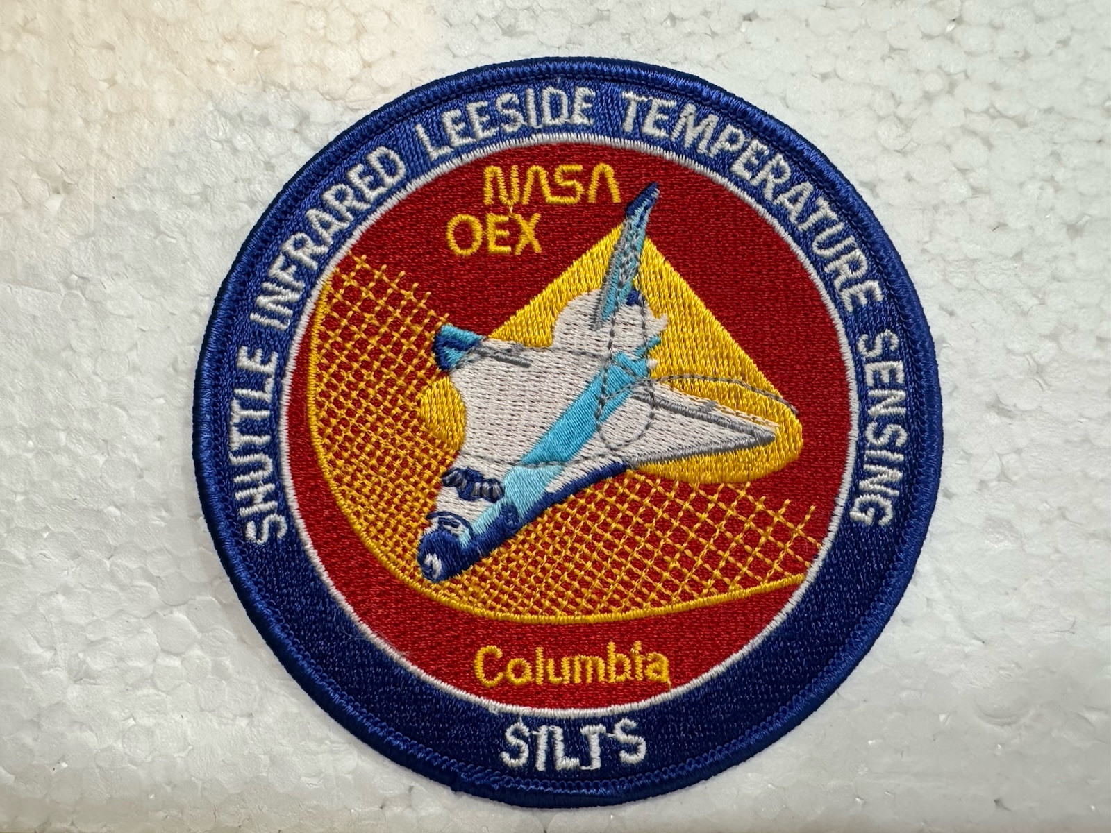 Vintage NASA Space Shuttle Patch -Columbia infrared Leeside Temperature Sensing