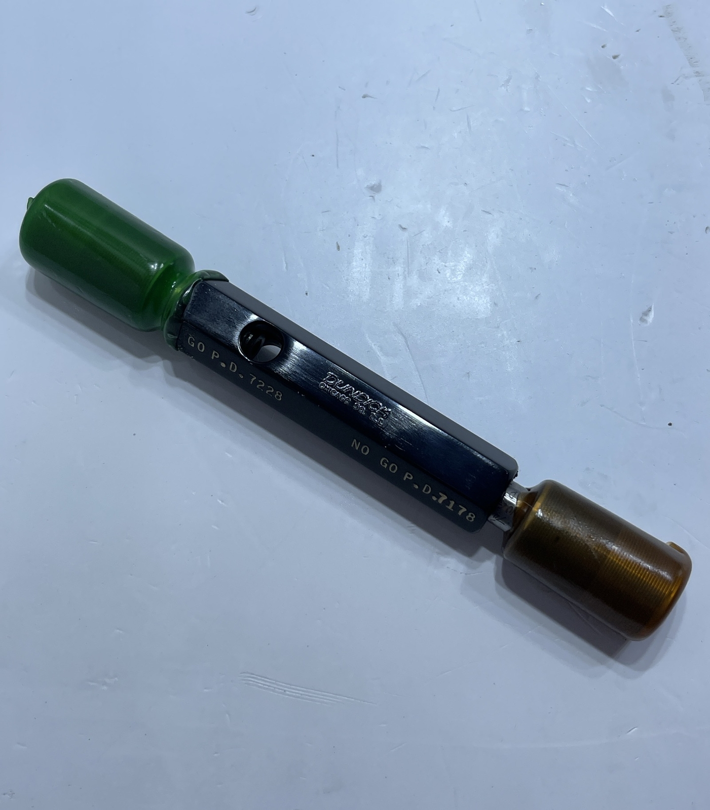 Dundick .7228 .7178 GO NO GO Set Plug Threaded Gage .740-40 UNS 1A 7584-GT