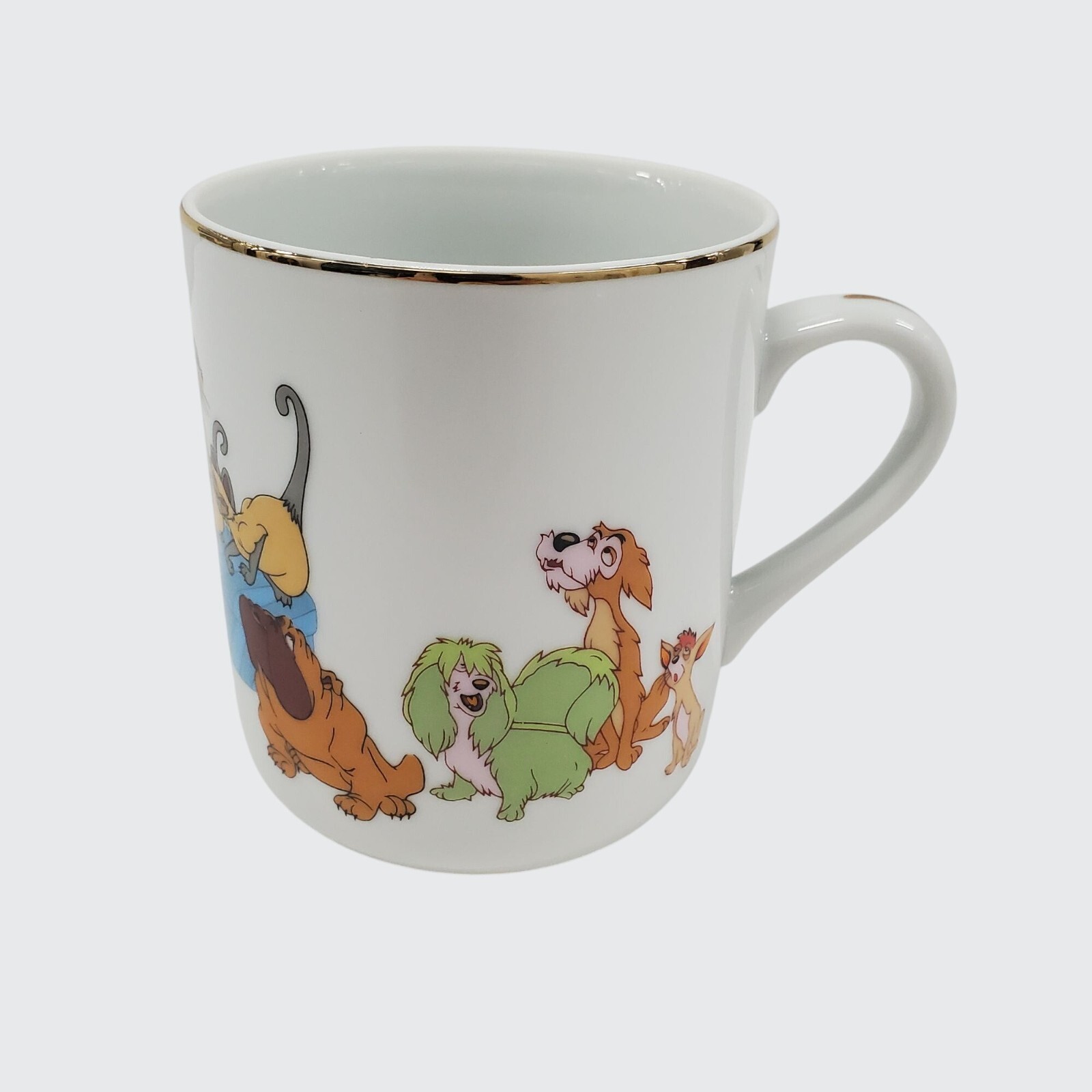 Disneyland & Walt Disney World Ceramic Mug Cartoon Dogs Design Made in Japan