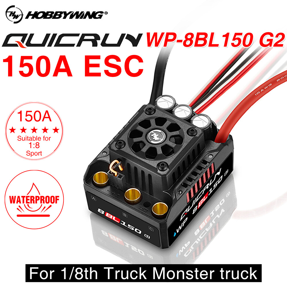Hobbywing Quicrun 8BL150 G2 Brushless ESC 150A For 1/8 RC Truck Monster Truck