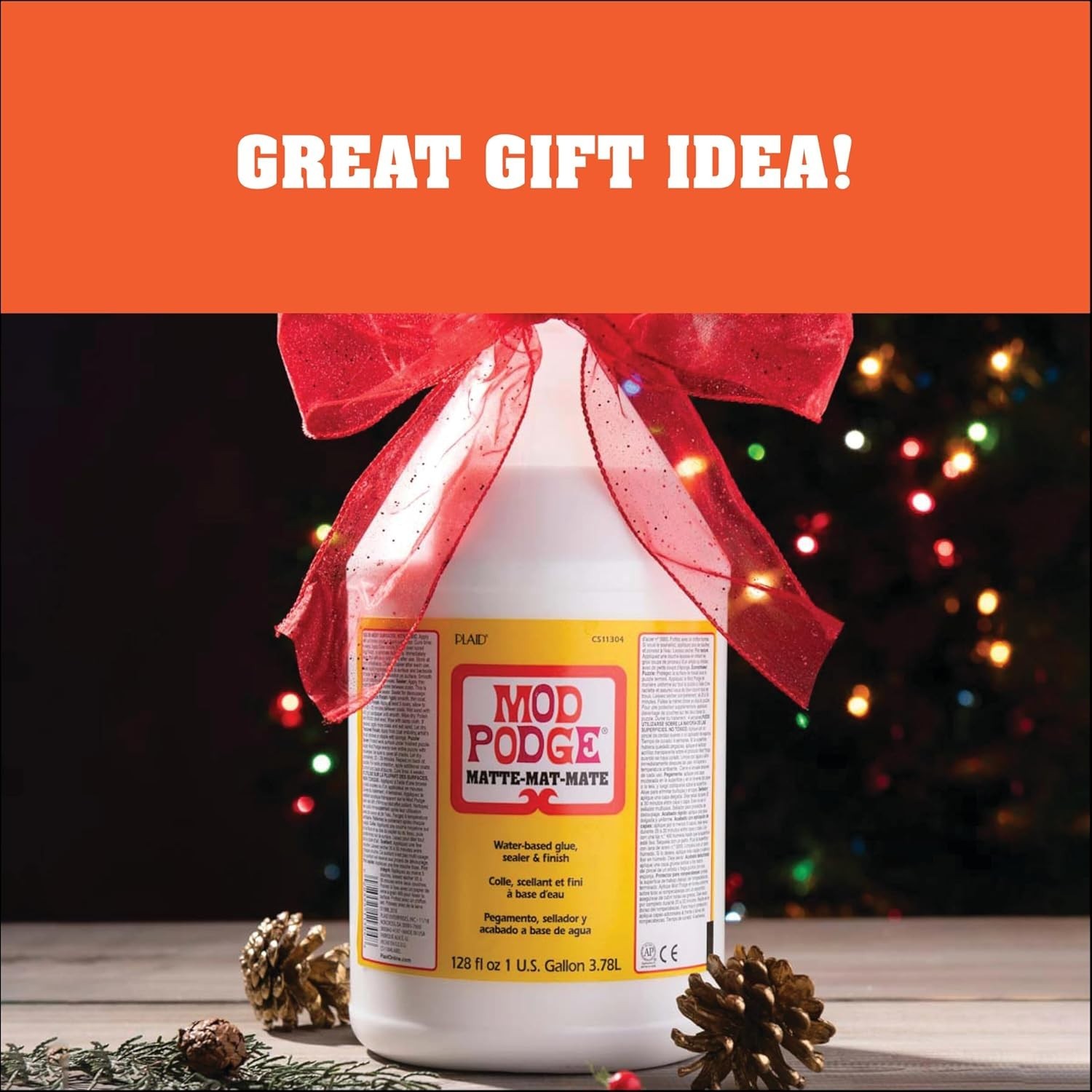 Versatile Matte Sealer & Glue, 128 oz - Quick-Drying Formula