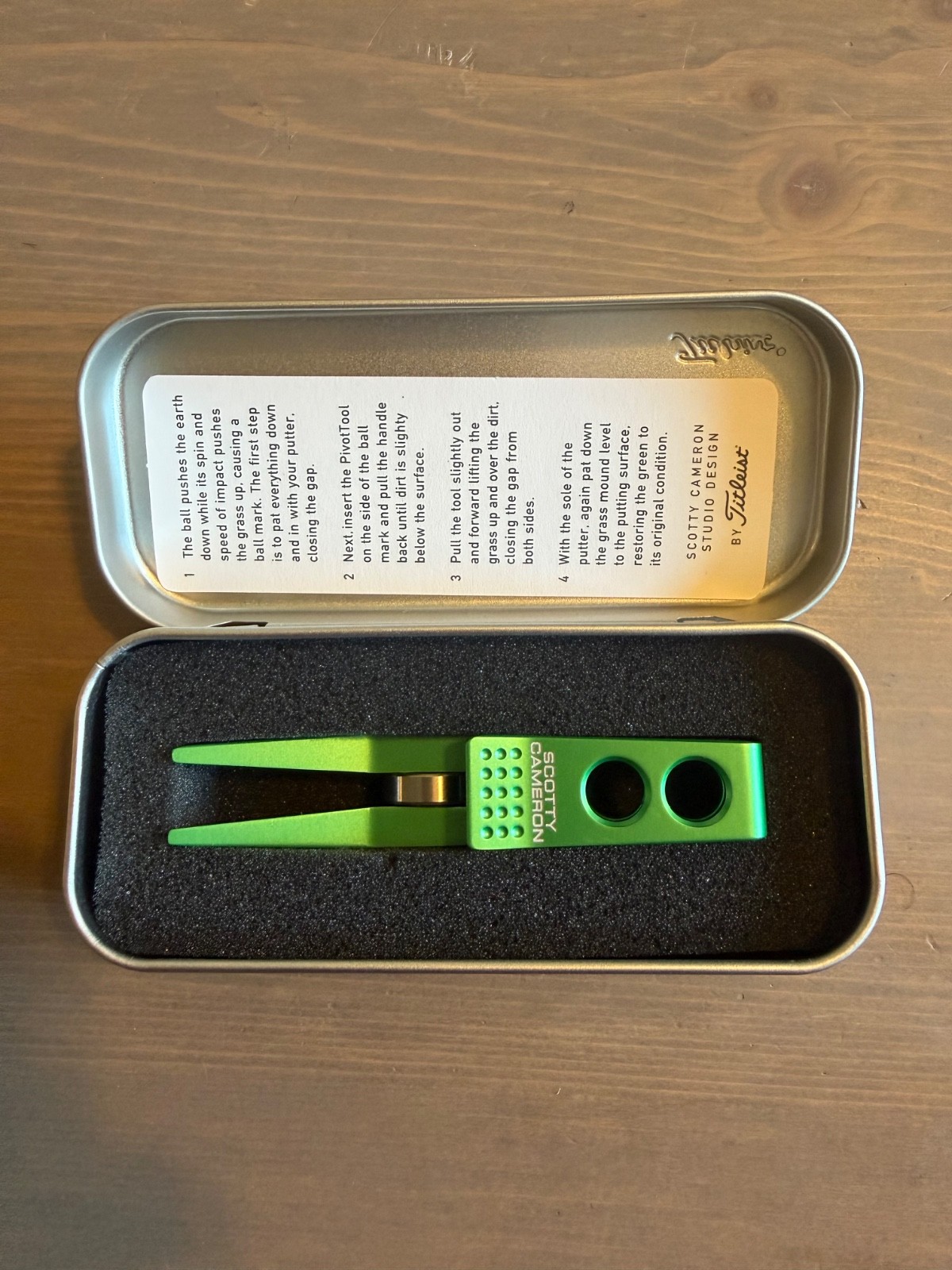 Brand New - Scotty Cameron Circle T Irish Green Roller Pivot Divot Tool