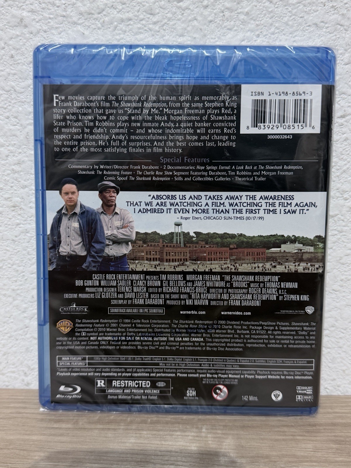 The Shawshank Redemption Blu-ray NEW