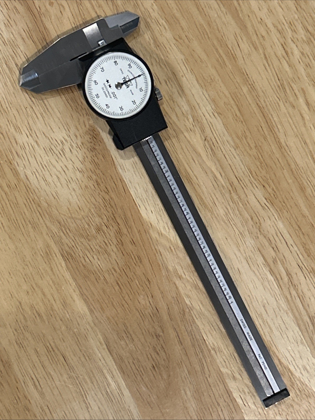 TESA 0-6" Inside/Outside Dial Caliper 05.20001 Swiss Made .001" Grad