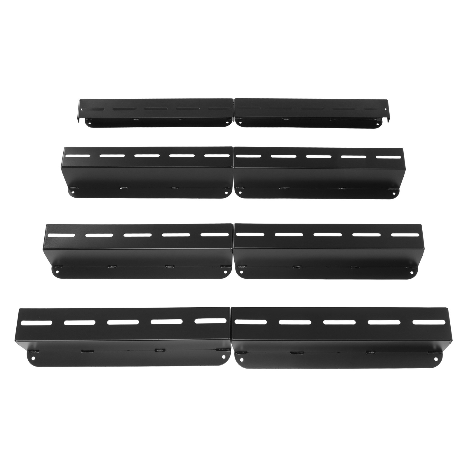 8PK Ceiling Rail Overhead Garage Storage Bin Racks For 6 Bins Shelving System