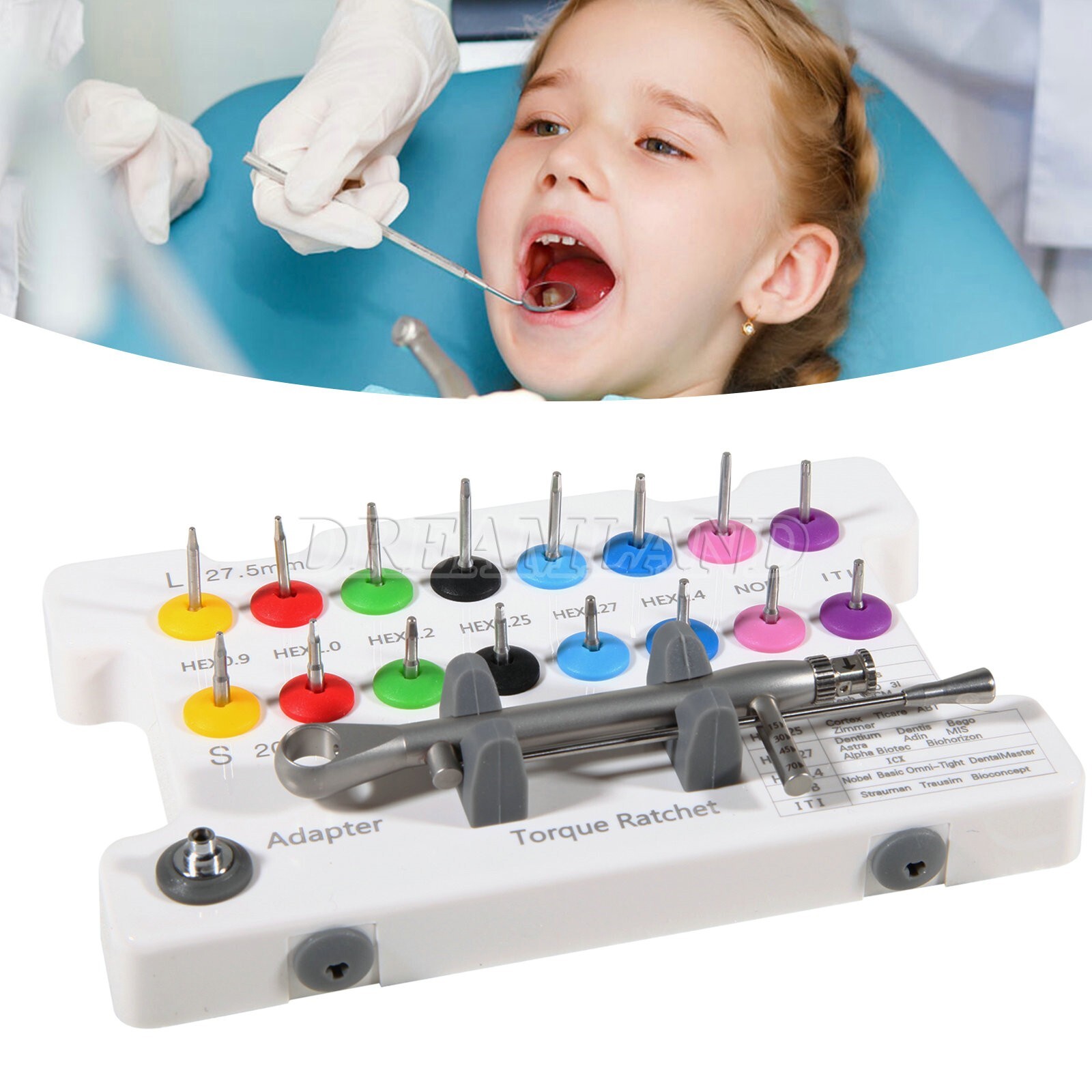 Dental Universal Implant Prosthetic Kit Machine Driver Screwdriver